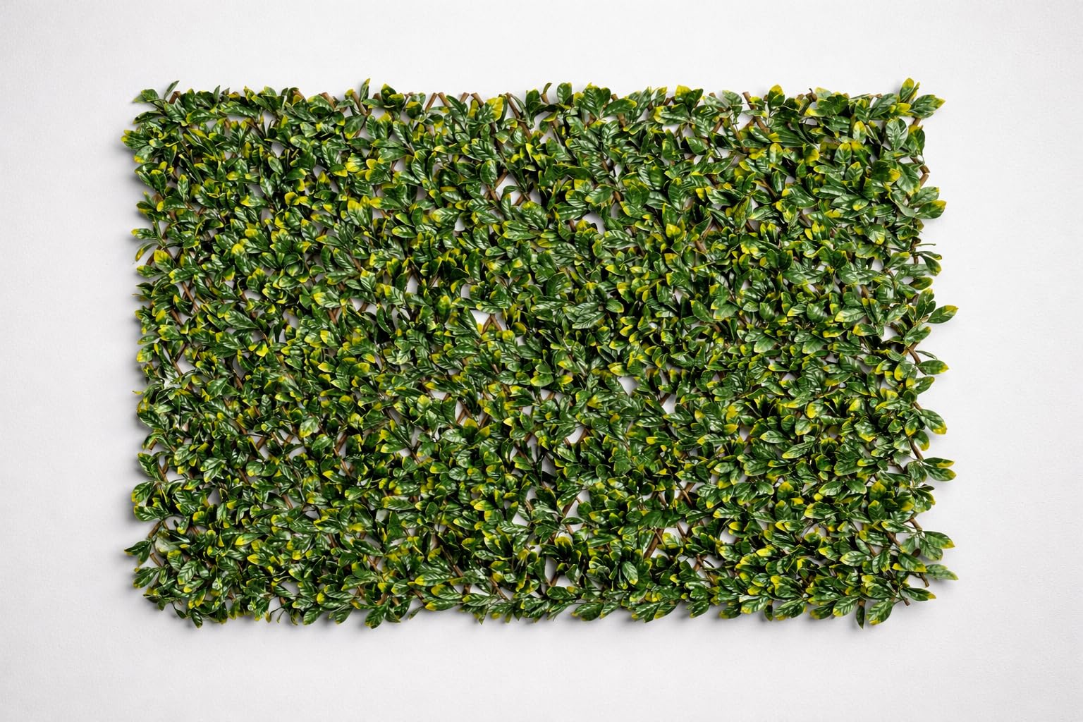 Havenura Green Expanding Artificial Trellis Fake Laurel Leaf Hedge Garden Privacy Screening 1M X 2M 5 Pack