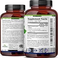 Vista 6 de Zazzee - Extracto de Myrtille USDA Orgánico 20:1, 6000 mg de Potencia, 120 Cápsulas Veganas, Suministro de 4 Meses, Extracto Estandarizado