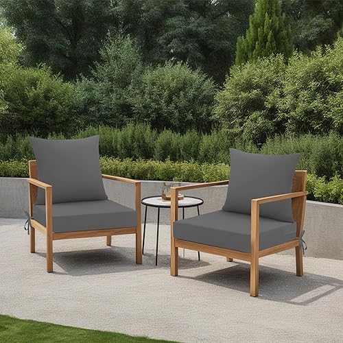 Miniatura 2 de idee-home Cojines impermeables para asiento de exteriores, para muebles de patio, cojines de repuesto para asiento profundo Hampton Bay