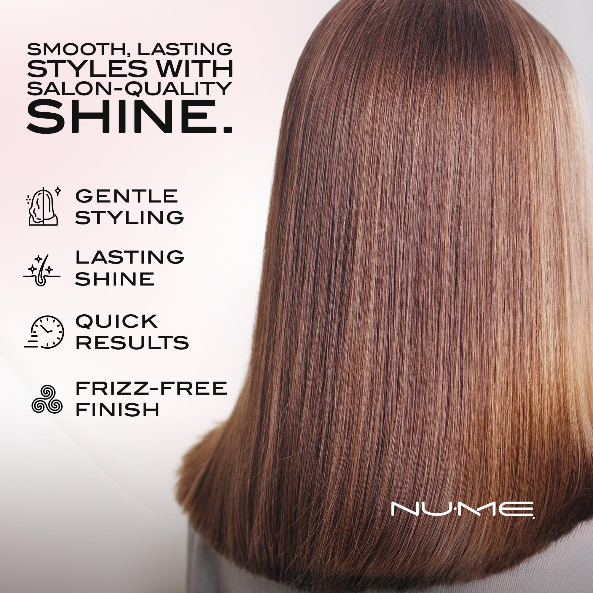 NuMe Ionic Straightening Brush - Smooth Hair! -6