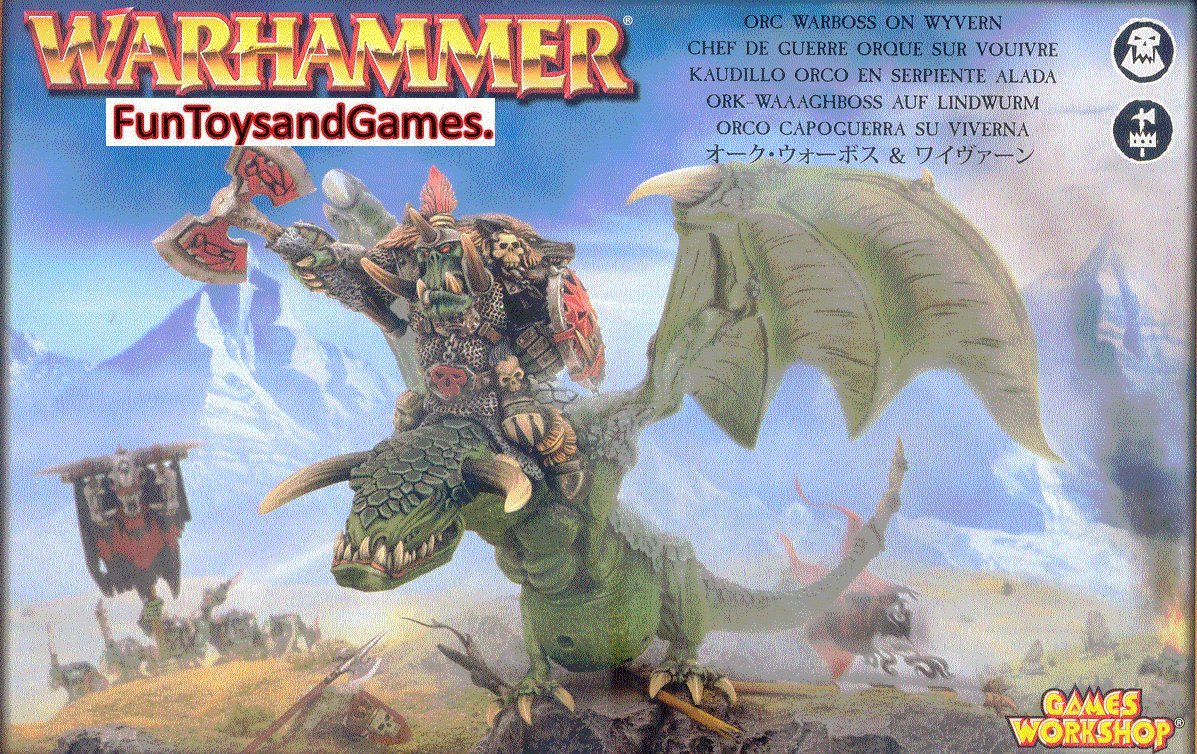 Games Workshop Orc and Goblin Warboss on Wyvern Box Set