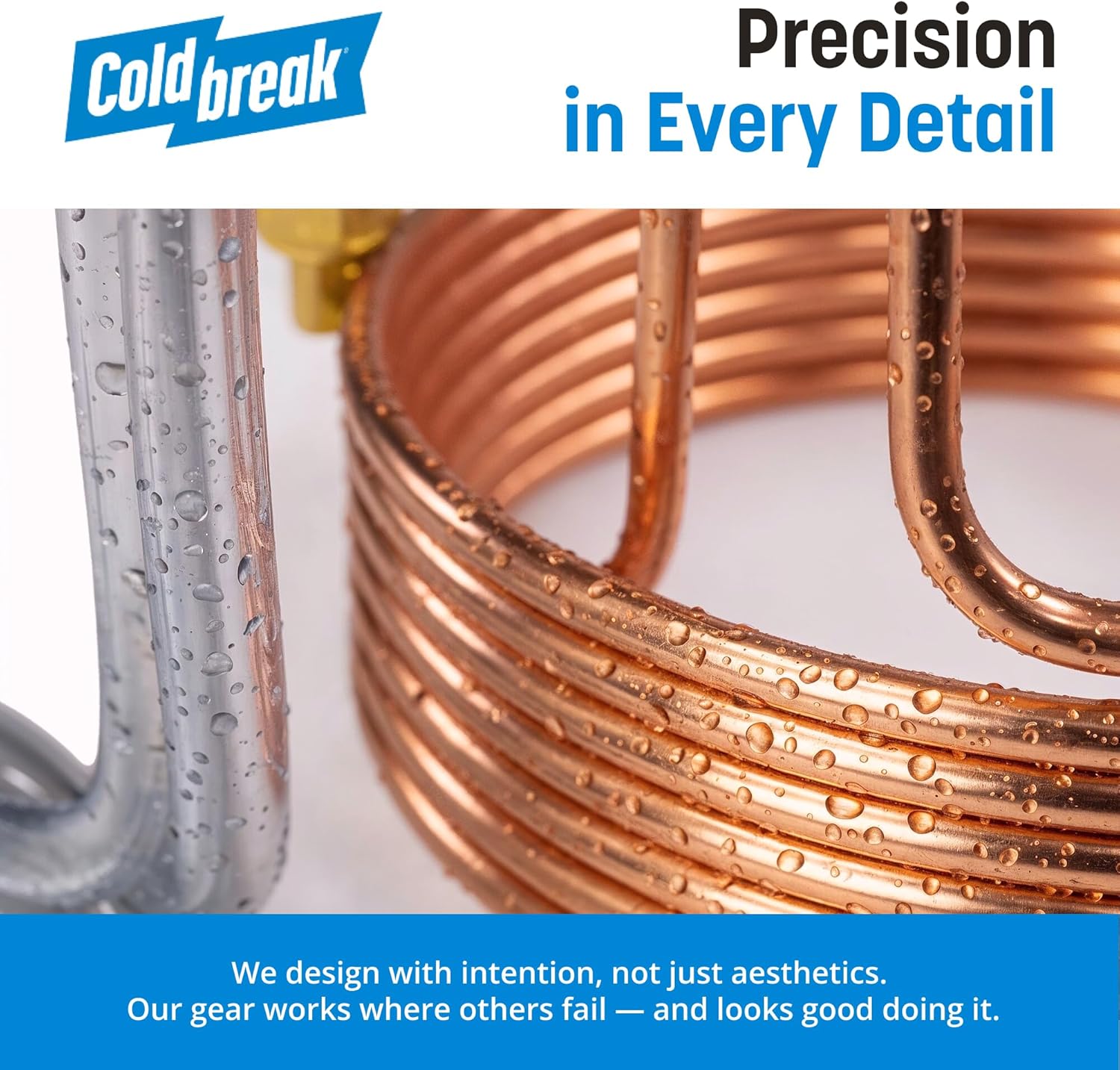 Coldbreak Wort Chiller – 50 Foot Food Grade Copper Tubing Coil – Water Chiller for Ice Bath Beer Brewing – Copper Knockout Immersion Beer Chiller – Home Brewing Equipment (Made in USA)