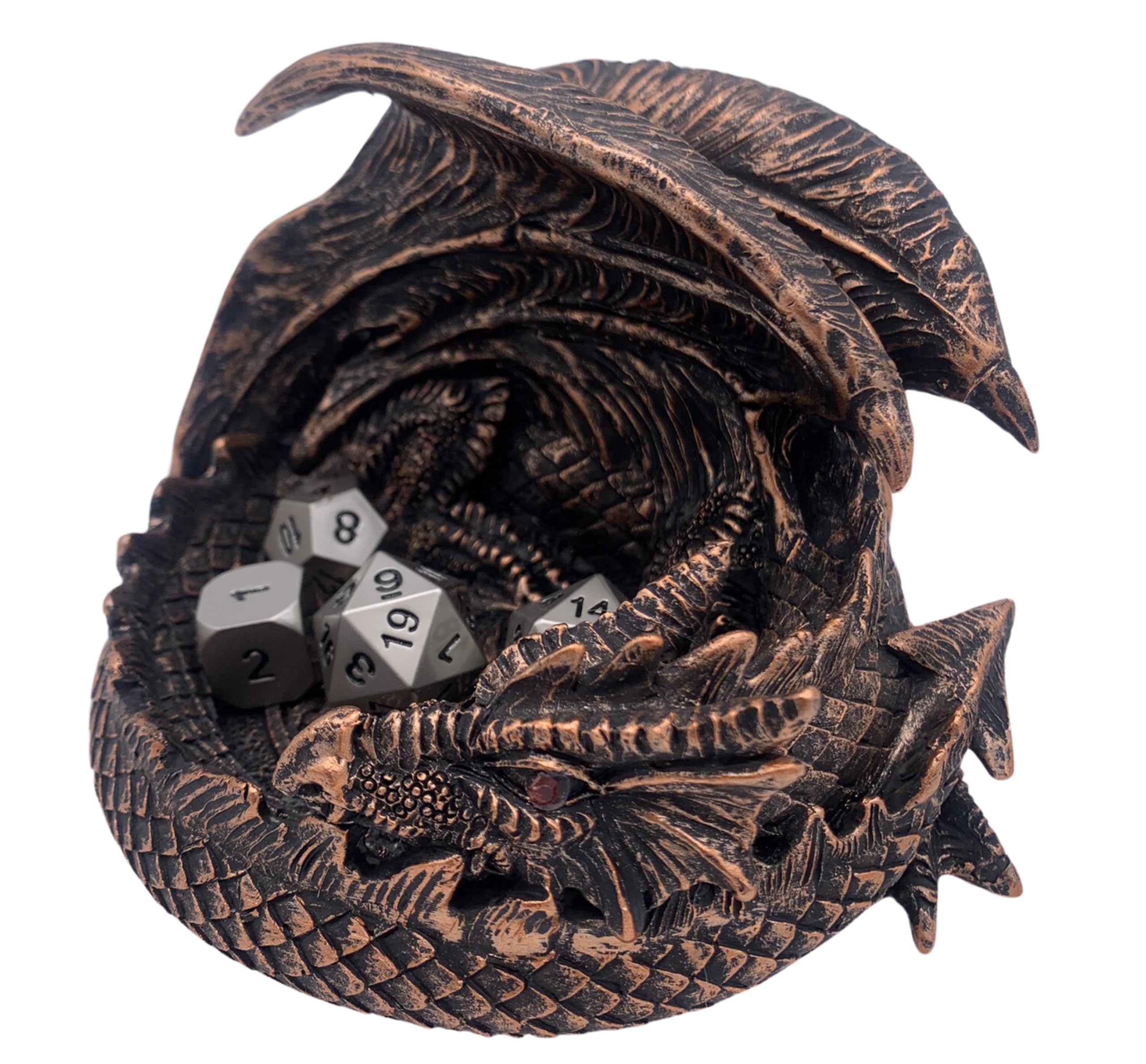 Uśmiechnięty gargulec, 14 cm Dragon DnD, strażnik więzienia, idealny uchwyt na kości smoka do gier fabularnych, mini taca, akcesoria do gier stołowych, dekoracja, prezenty