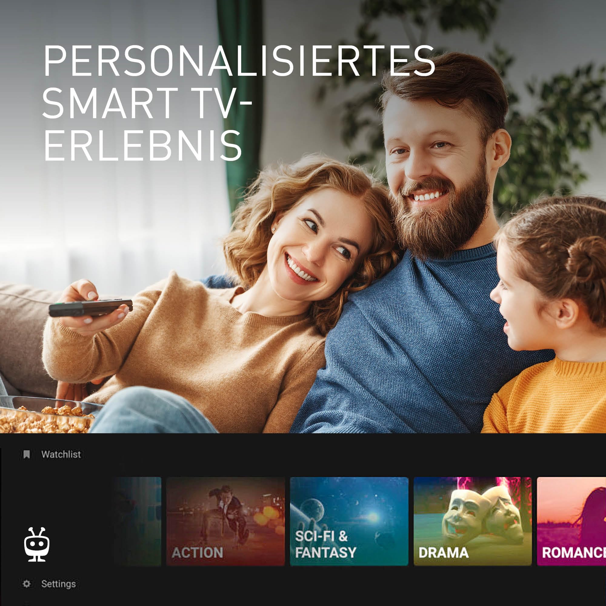 Panasonic TB-32S45AEZC, S45A Serie 32 Zoll Full HD LED Smart TV, TiVo, Google- und Alexa-Sprachsteuerung, Gaming-Modus, Media Player, HDR, HDMI
