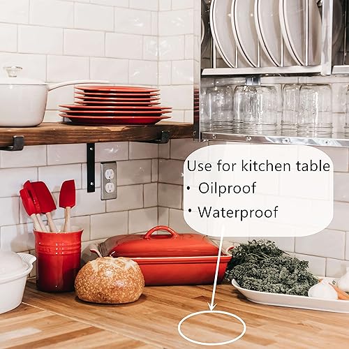 Miniatura 4 de Heroad Papel de contacto transparente autoadhesivo para armarios de cocina, película protectora multiusos, forro de gabinete extraíble para