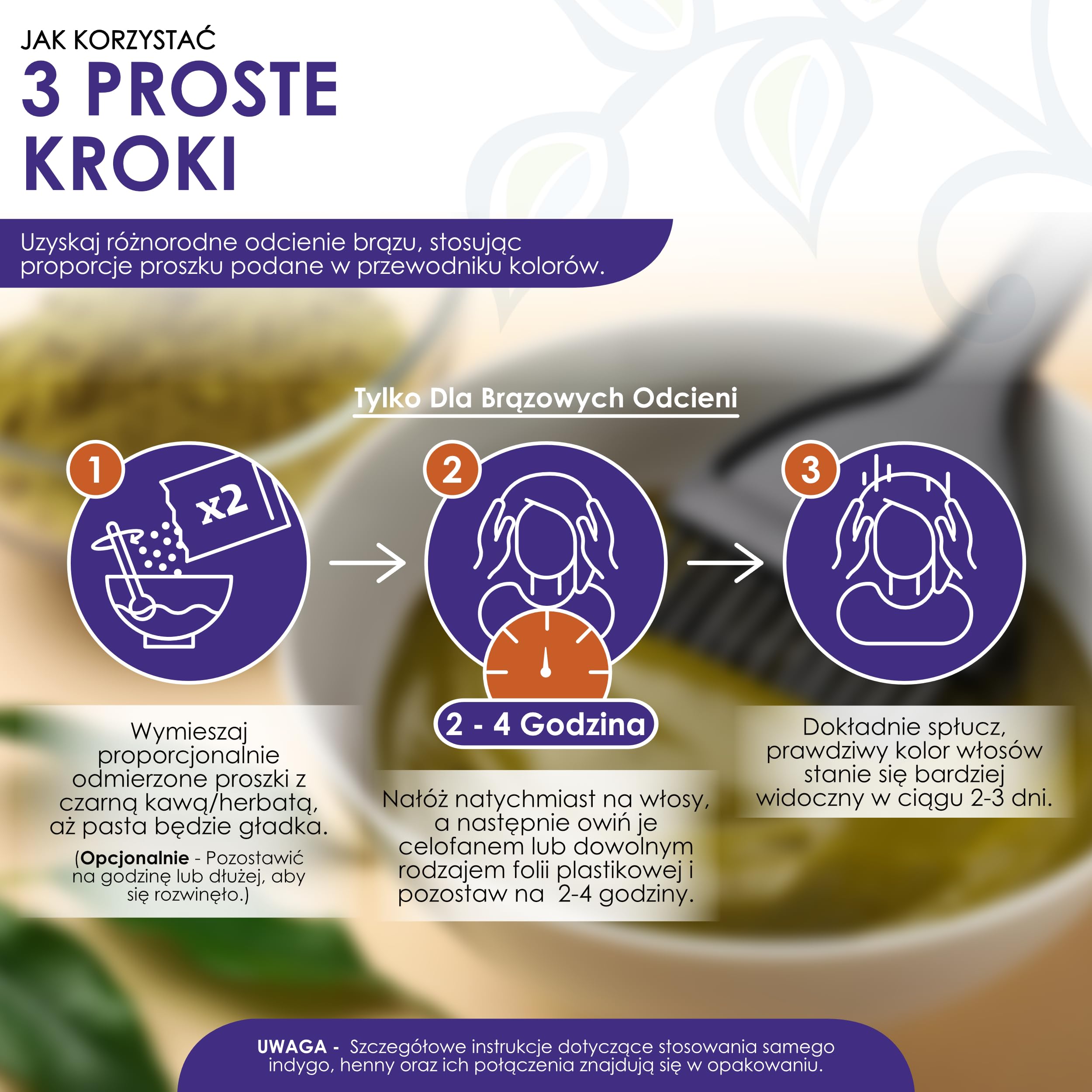 Davis Finest – Proszek Henny I Indygo – Zestaw 200g (po 100g Każdego Produktu) – 100% Organiczna Farba Do Włosów I Brody - Zmiękczająca, Zagęszczająca I Zwiększająca Objętość – Bez Ppd I Wegańska