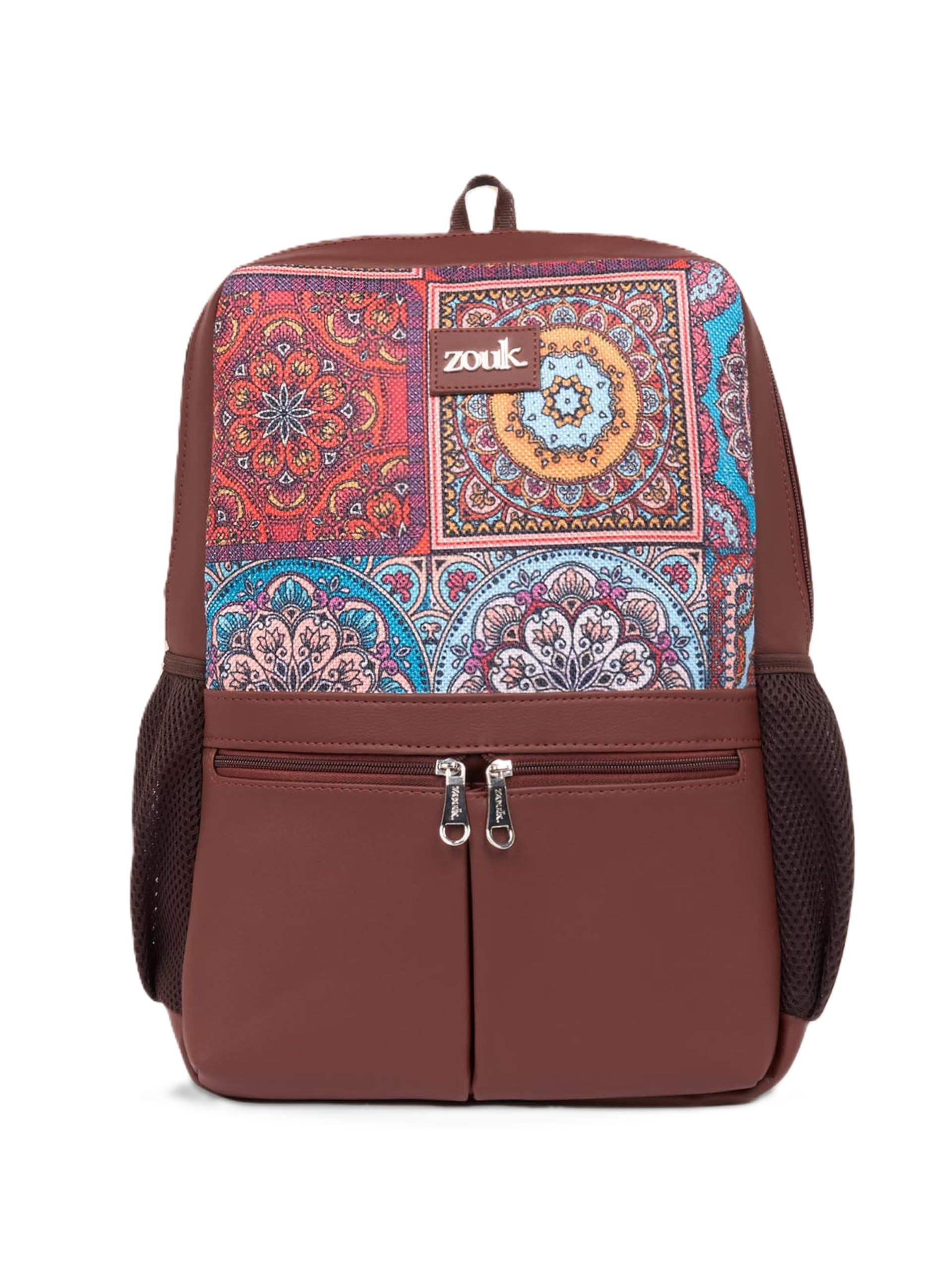 zouk Office Backpack For Women | Vegan Leather | Fits Up to 15.6-Inch Laptop | Water-Resistant | Dual Compartments | Ideal for Work, College & School-picture-38