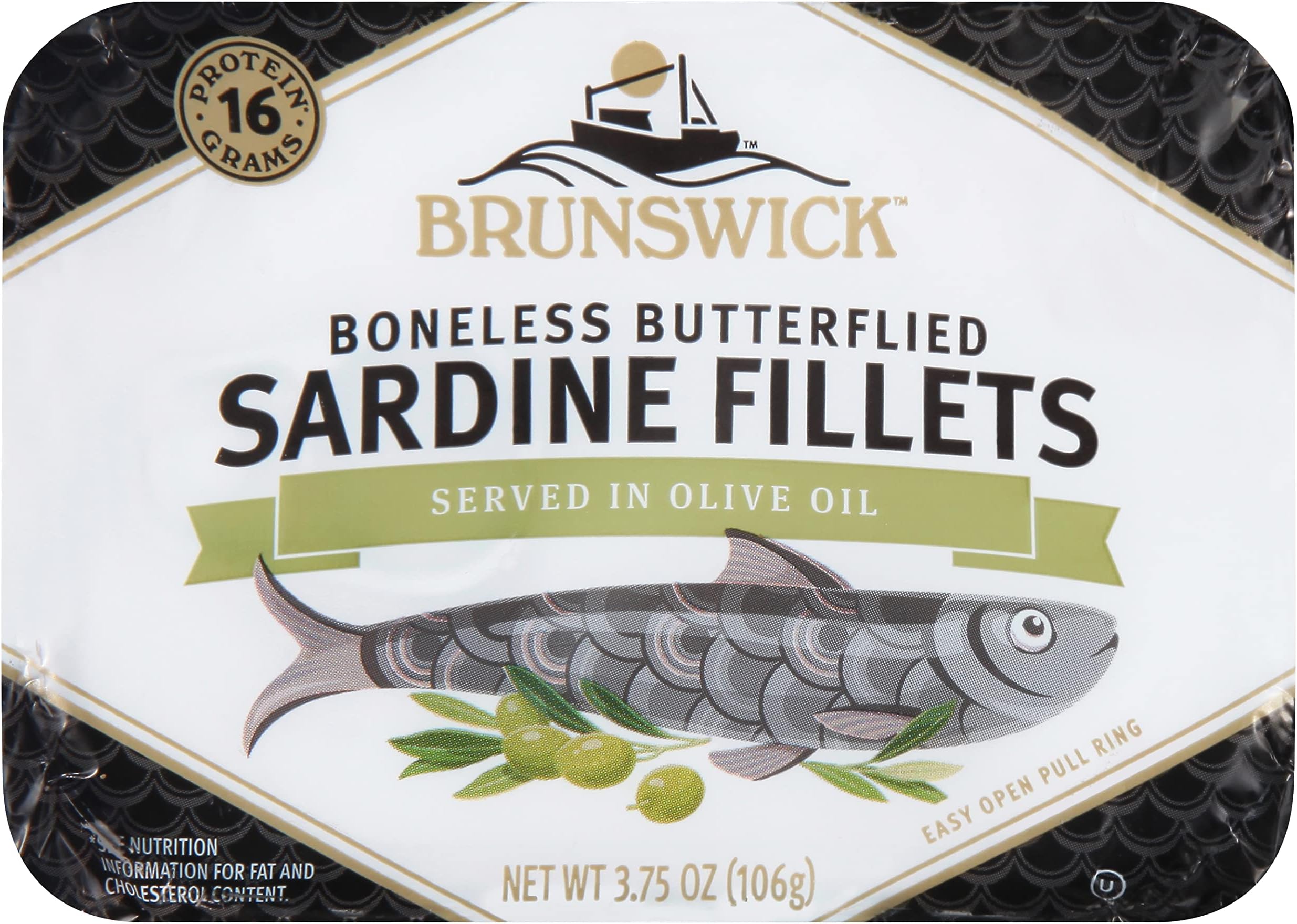Beach Cliff, Sardines in Water, 3.75 oz Sardines Seafood