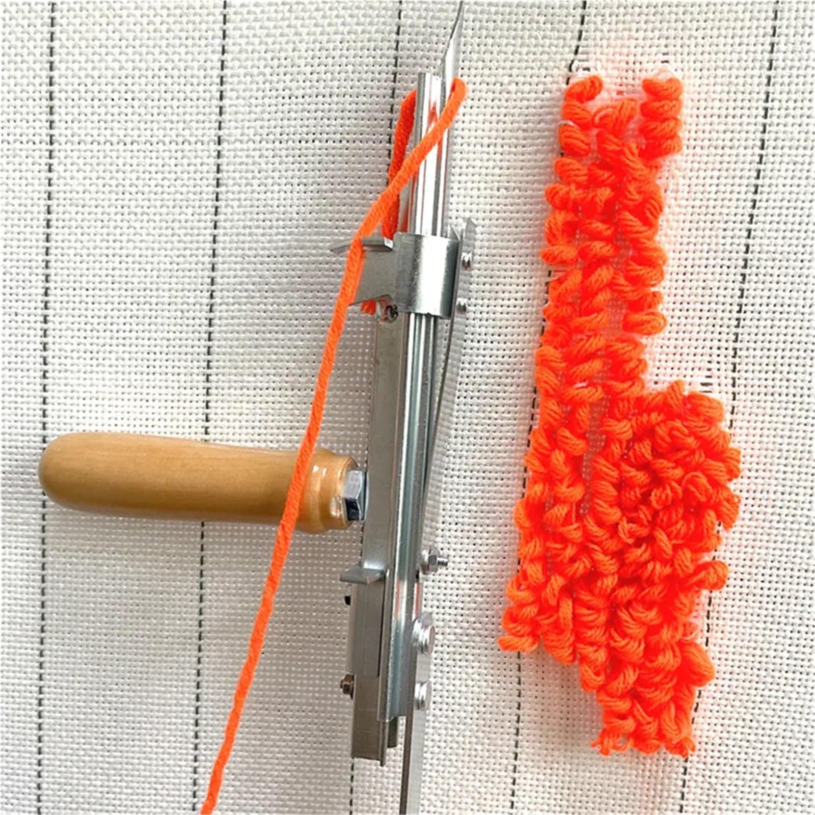 Punch Needle Stoff Punch-Needle-Stoff, 1,5 x 3,0 Meter, mit Tufting-Markierungen, gewebt for die Herstellung von Kleidung, DIY-Teppichen, Wandteppichen und Handarbeiten(1.5Mx3.0M)