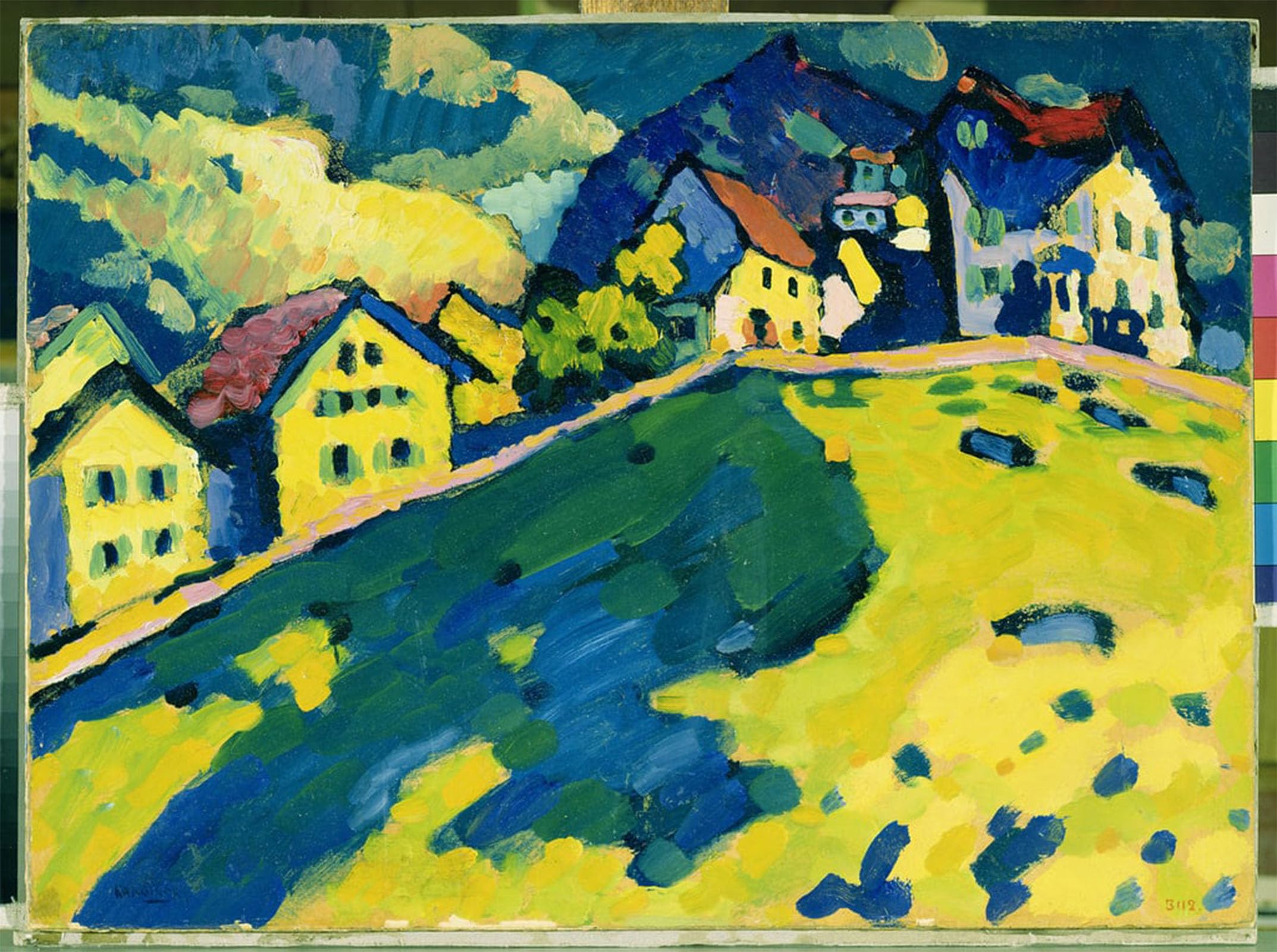 SERENDIPITP Vintage Wall Art Canvas Nordic Poster Canvas Print Picture Sommerlandschaft by Wassily Kandinsky Wall Art Poster for Home Decor 60x90cm
