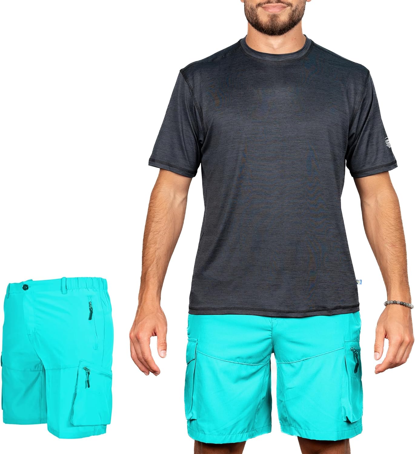 Banana Boat Men's UV Protection Cargo Shorts for Men with Pockets