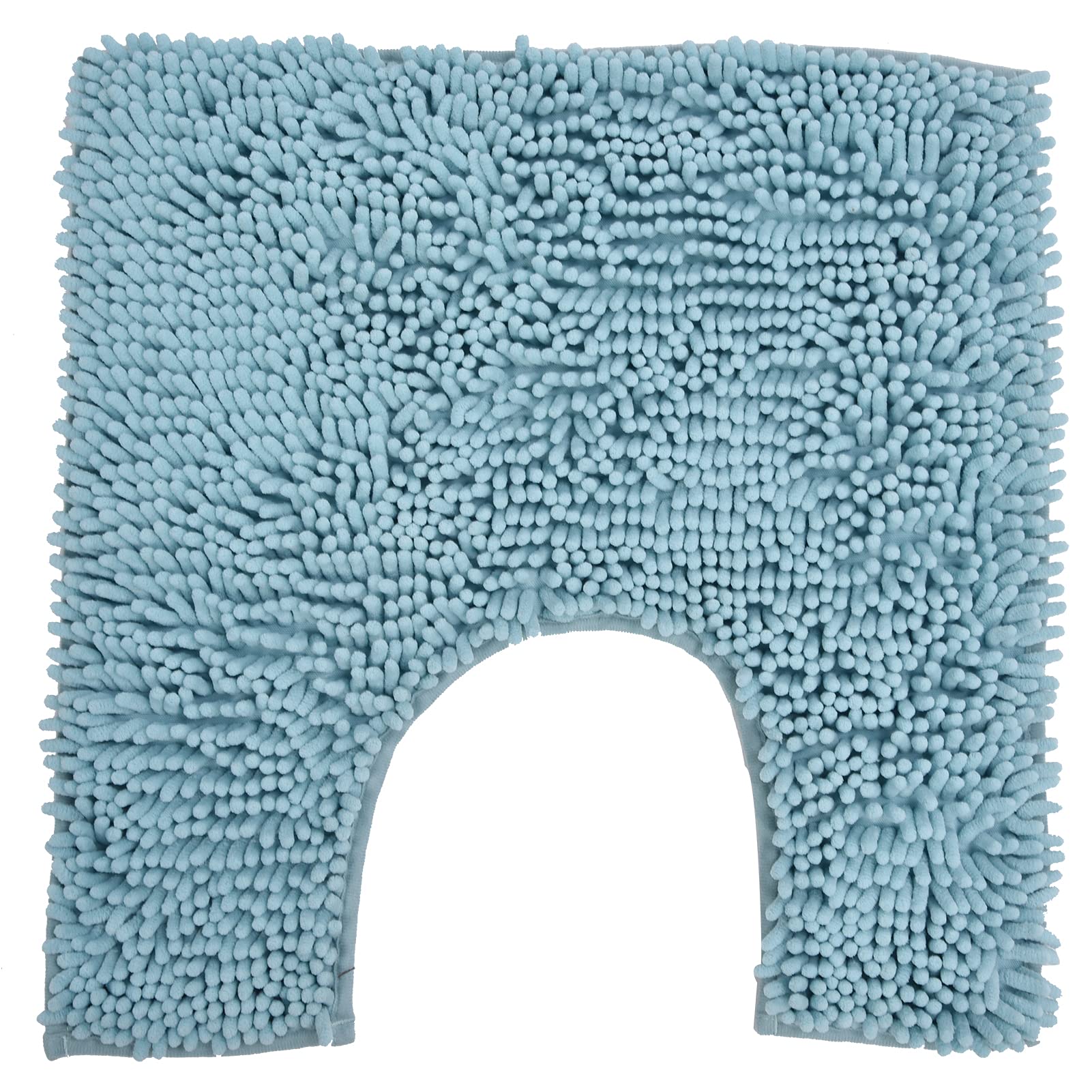 Cocoarm Set Tappeto da Bagno Tappetino da Bagno in Ciniglia 3 Pezzi con Adesivo Hot Melt Supporto Antiscivolo Morbido Assorbente Tappetino WC per Vasca da Lavandino WC di Casa (azzurro)