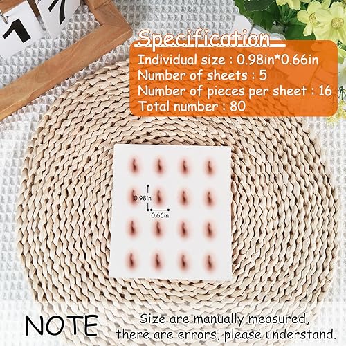 Miniatura 2 de Etiqueta engomada del tatuaje del ombligo simulación temporal de falsificación desechable para mujeres niñas (80 piezas)