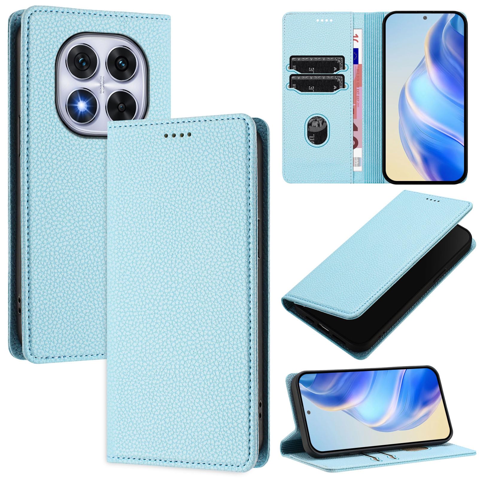 Para Xiaomi 14T Funda Xiaomi 14T Pro Funda Tipo Billetera De Cuero Con