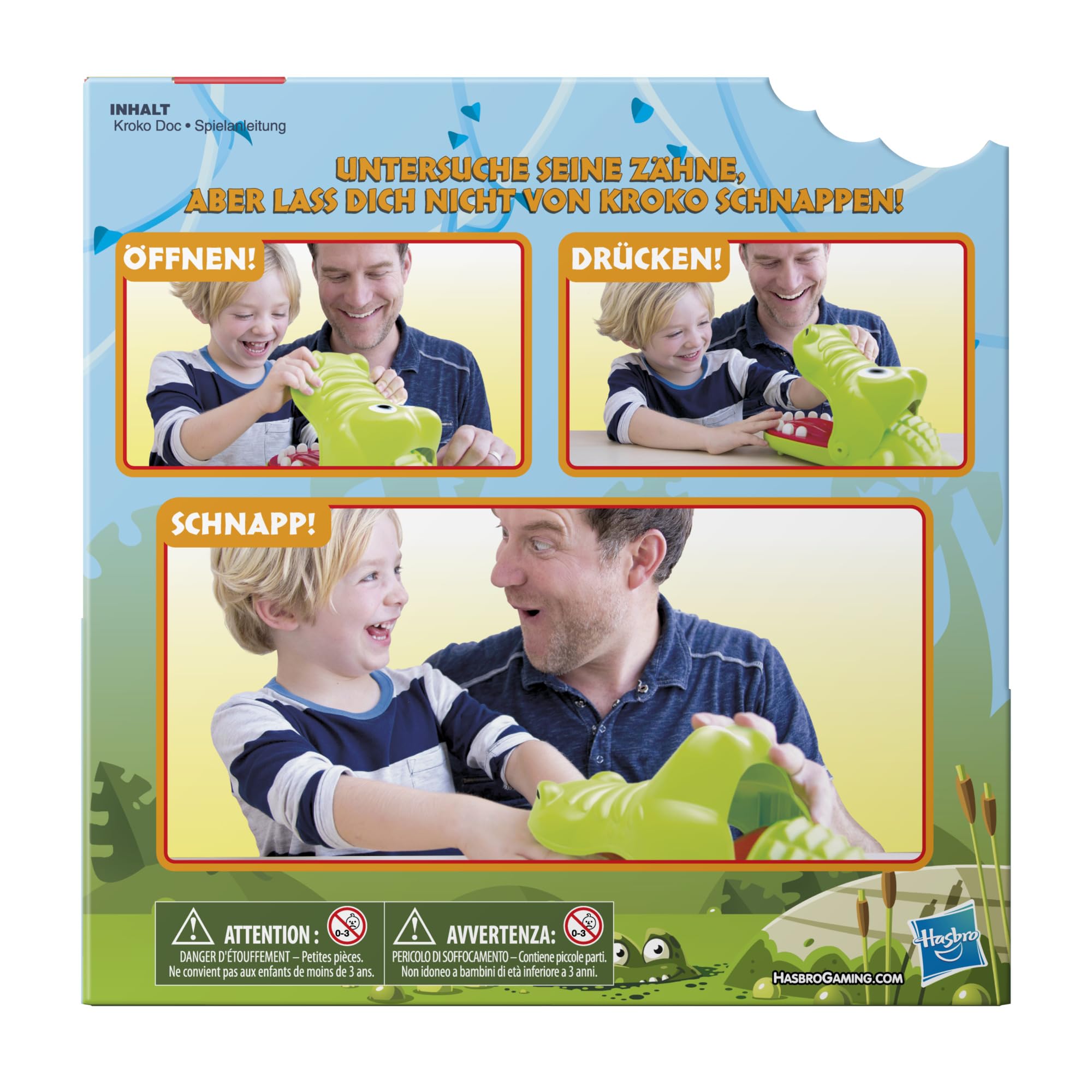 Hasbro Gaming E4898100 Croko Doc, Juego para niños a partir de 4 años, Multicolor
