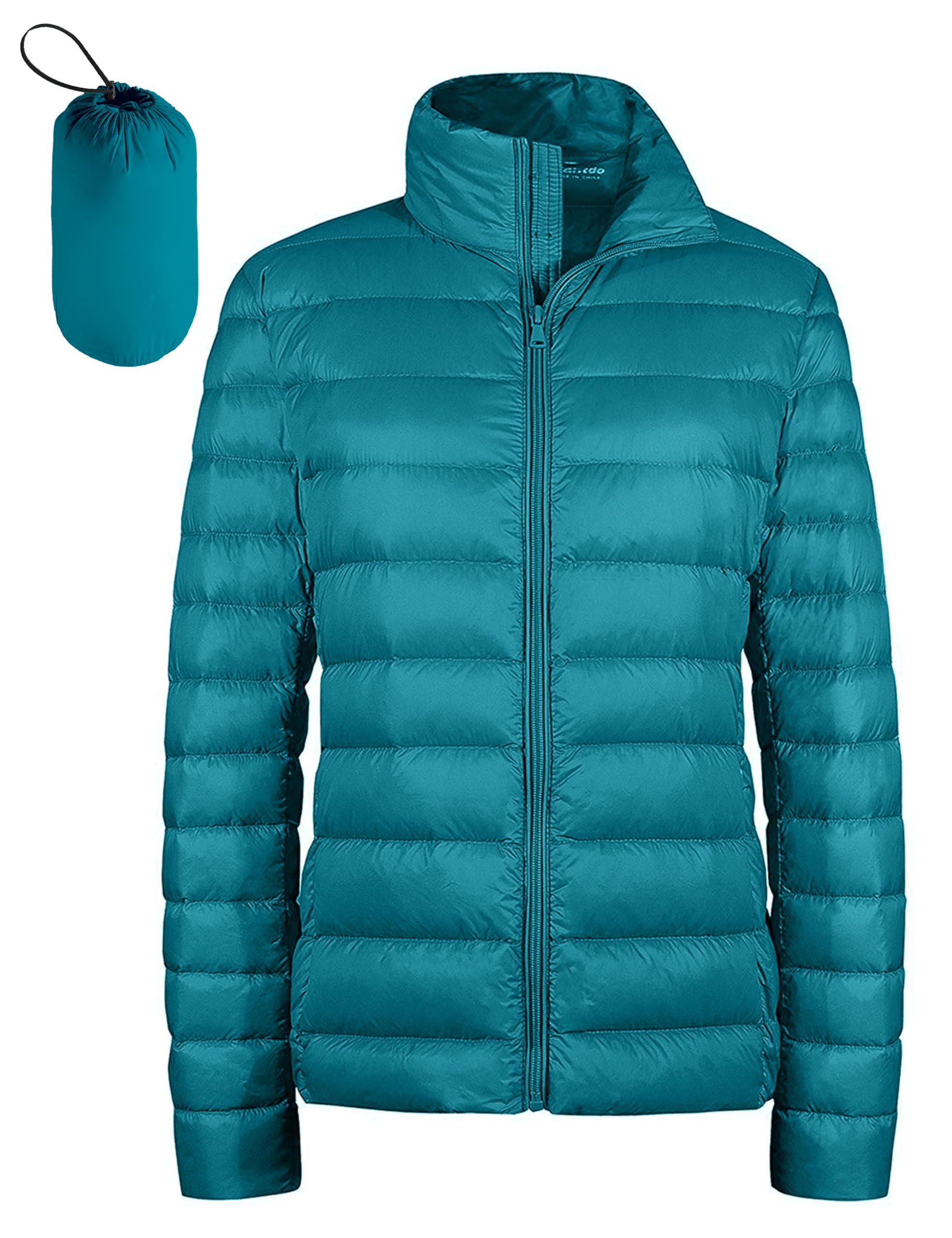Women's Packable Ultra Light Weight Short Down Jacket