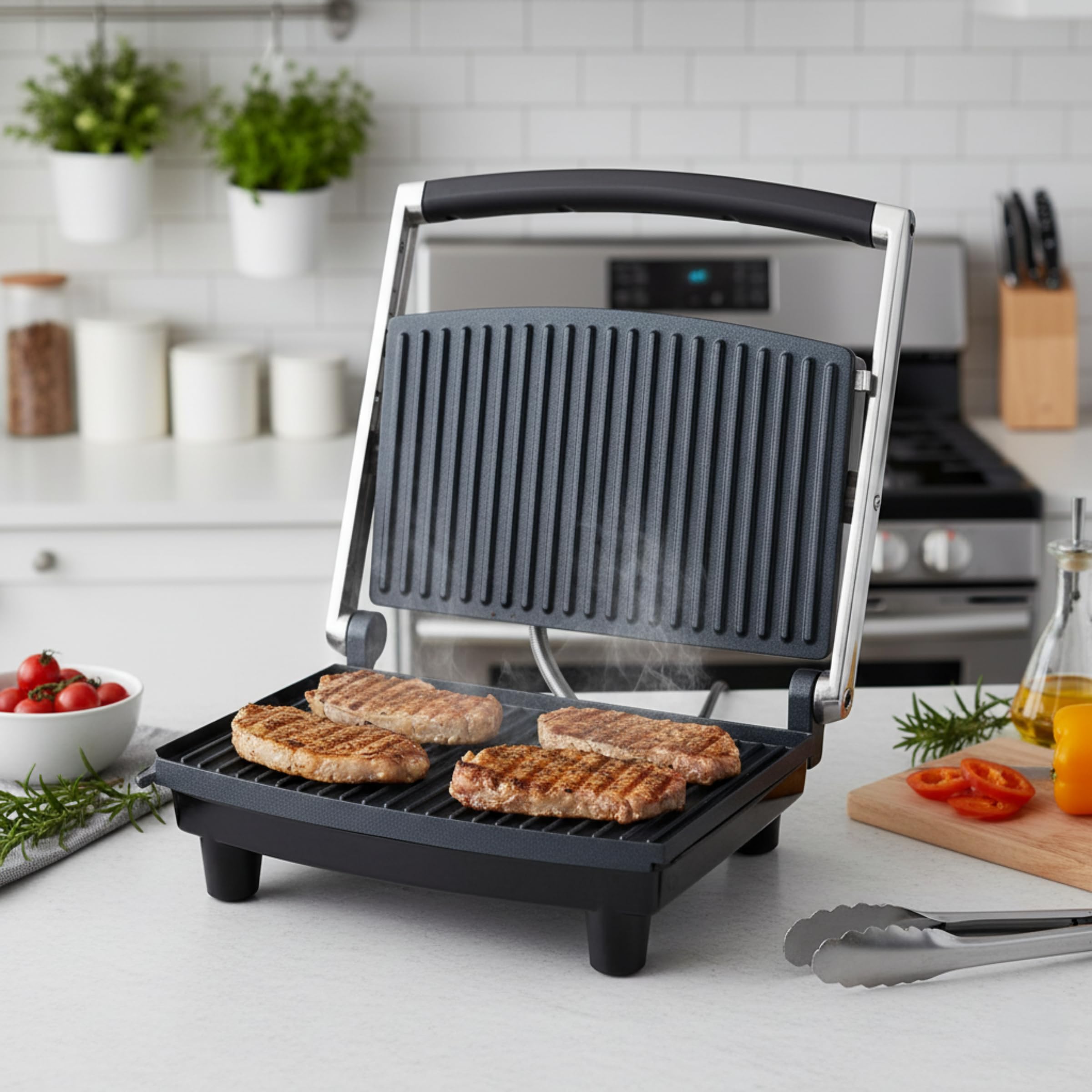 Classic Cuisine Panini Press - Grill & Sandwich Maker -4