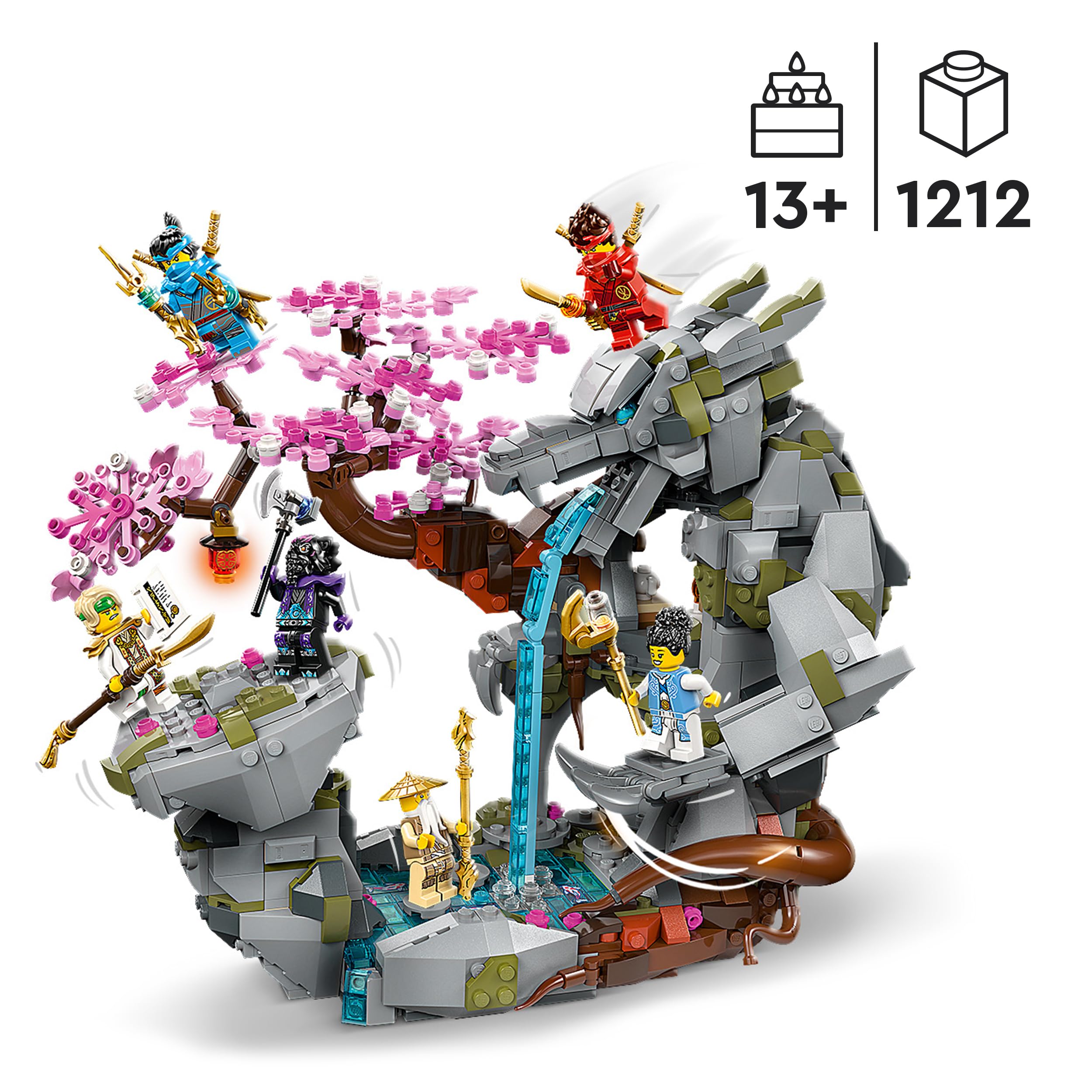 Amazon.com: Lego Ninjago Dragon Stone Temple Dragon Set 71819