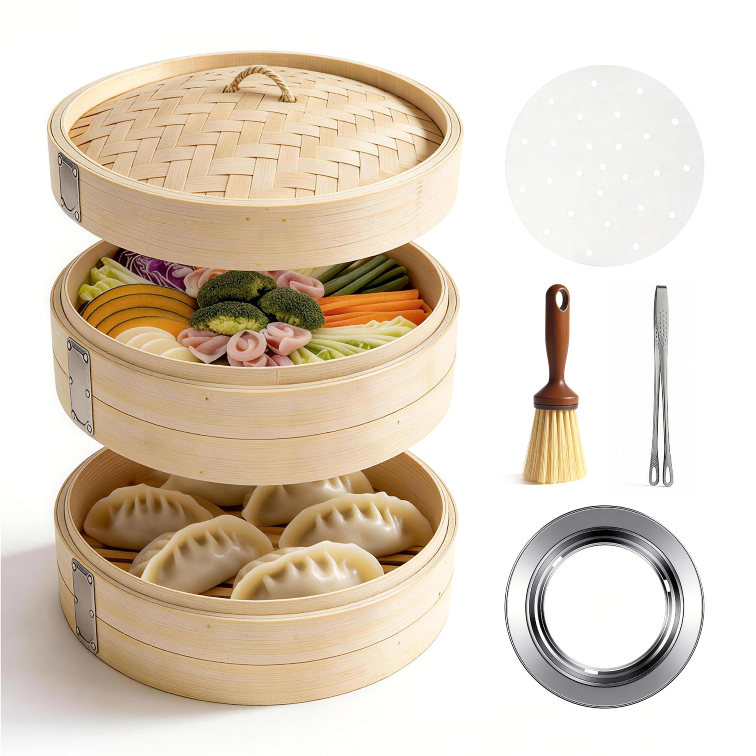 Amazon | 【叩き製法】 天然生活 せいろ蒸し器 せいろ: 蒸籠 完全