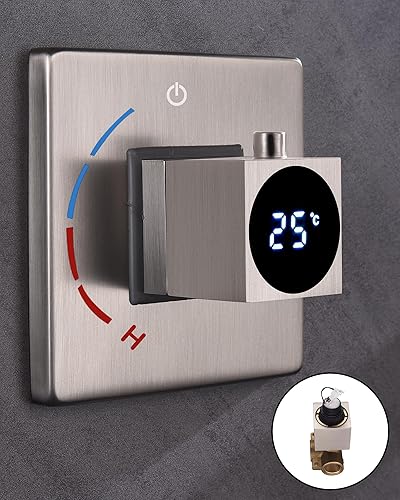 Miniatura 2 de BLTFAUCER Kit de ajuste de válvula de mango de ducha de níquel cepillado de una sola función para sistemas de ducha y grifos de ducha, válvula de