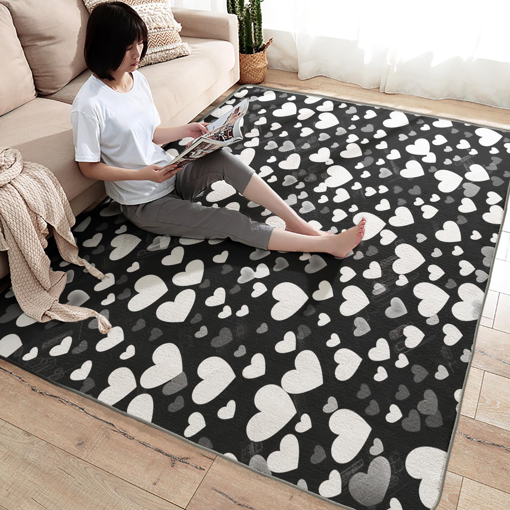 ラグ・カーペット HEART RUG SMALL&MEDIUM SET ヴァンテージハート形