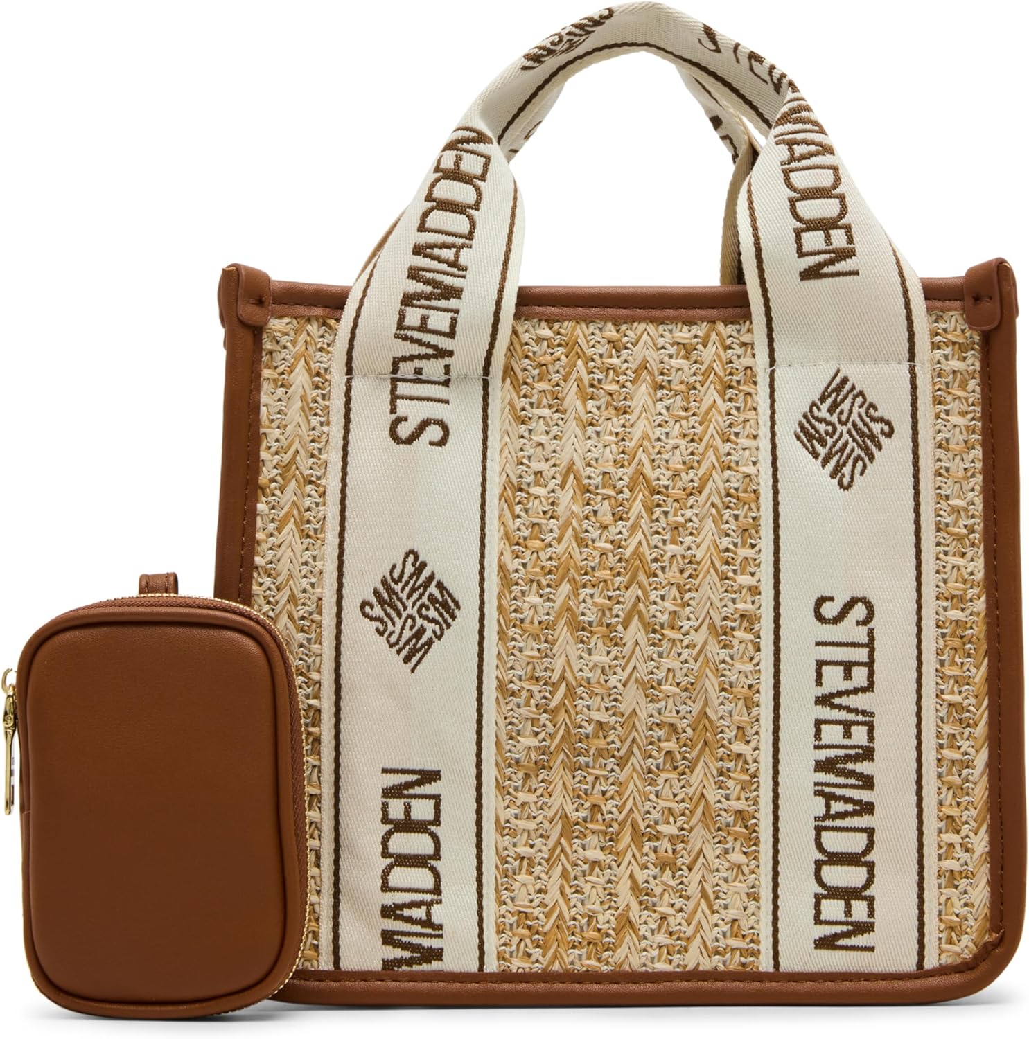 Steve Madden Women's Steve Madden Bwebber Small Straw Satchel