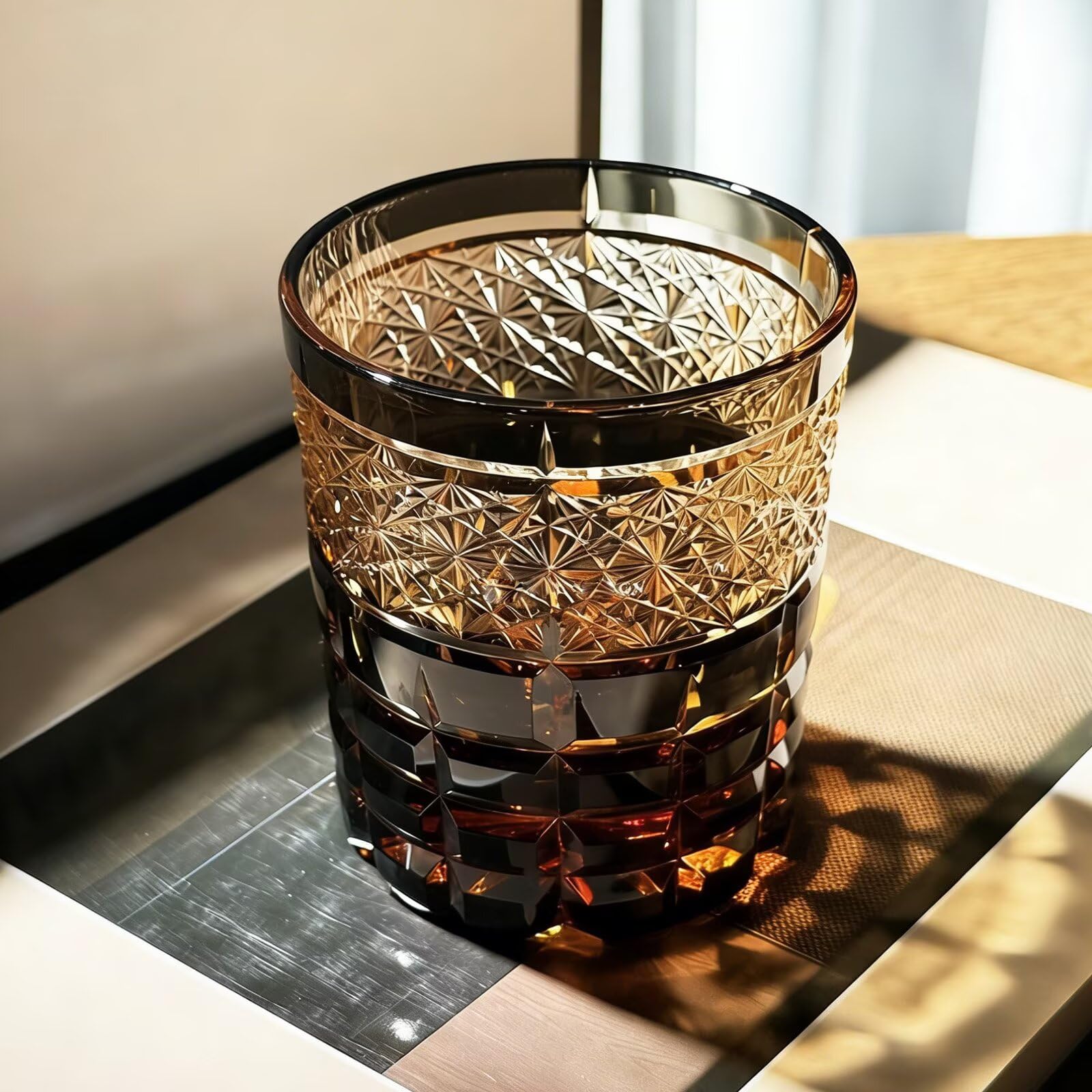 FCOVIRLEN Vaso de whisky de cristal