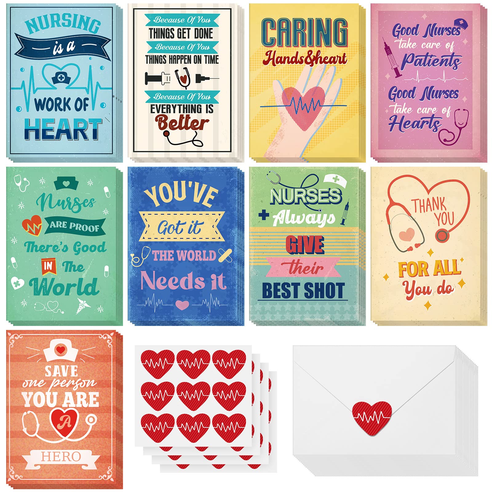 amazon-com-36-set-nurse-appreciation-gifts-7-9-x-5-5-inches-doctors-day-cards-with-envelopes-and-stickers-nurse-thank-you-card-for-medical-staff-assistants-weeks-office-products for Free Printable Nurses Day Cards Amazon.com : 36 Set Nurse Appreciation Gifts 7.9 x 5.5 Inches Doctors Day Cards with Envelopes and Stickers Nurse Thank You Card for Medical Staff Assistants Weeks : Office Products for Free Printable Nurses Day Cards