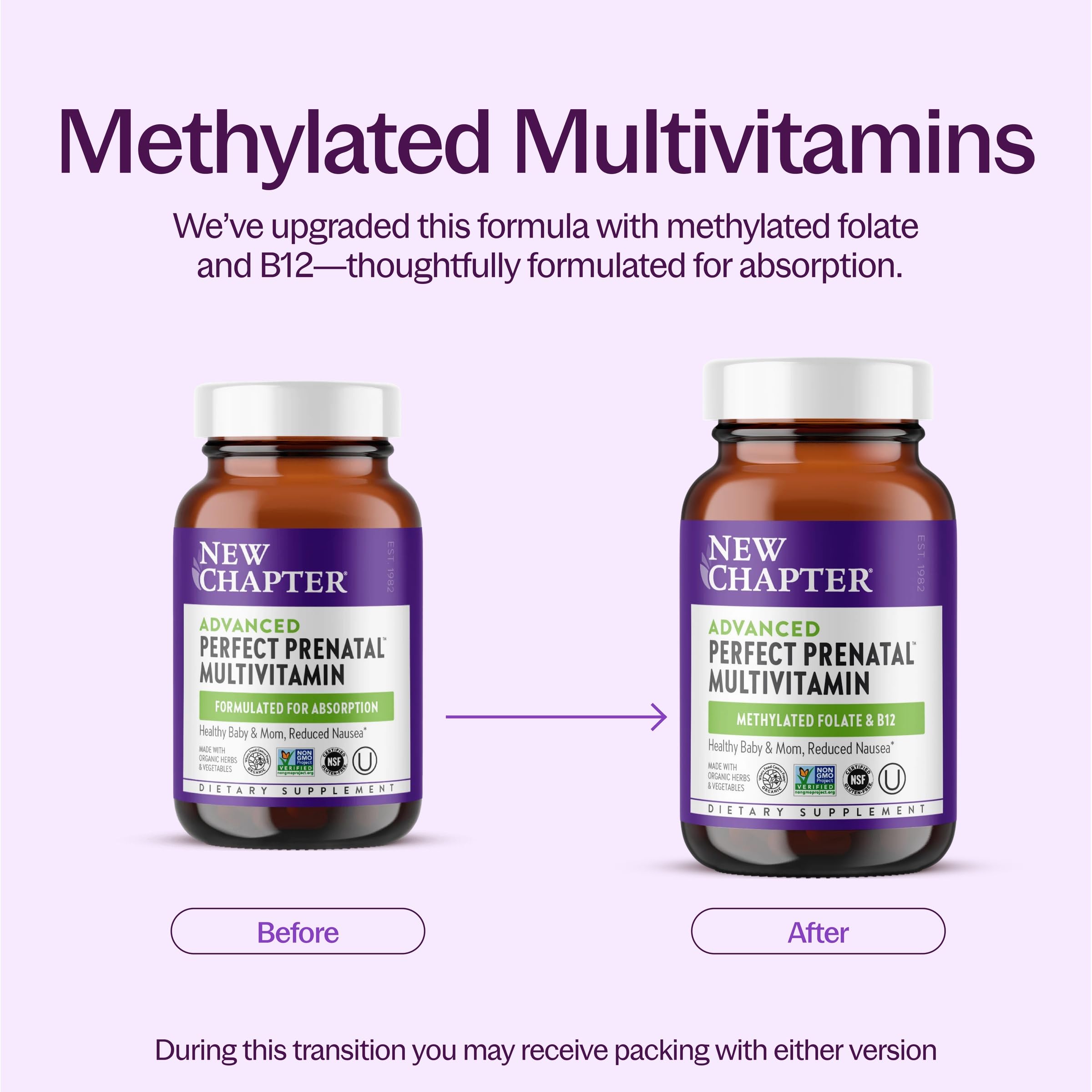 New Chapter Advanced Perfect Prenatal Vitamins, 270 Count — Amazon image 3