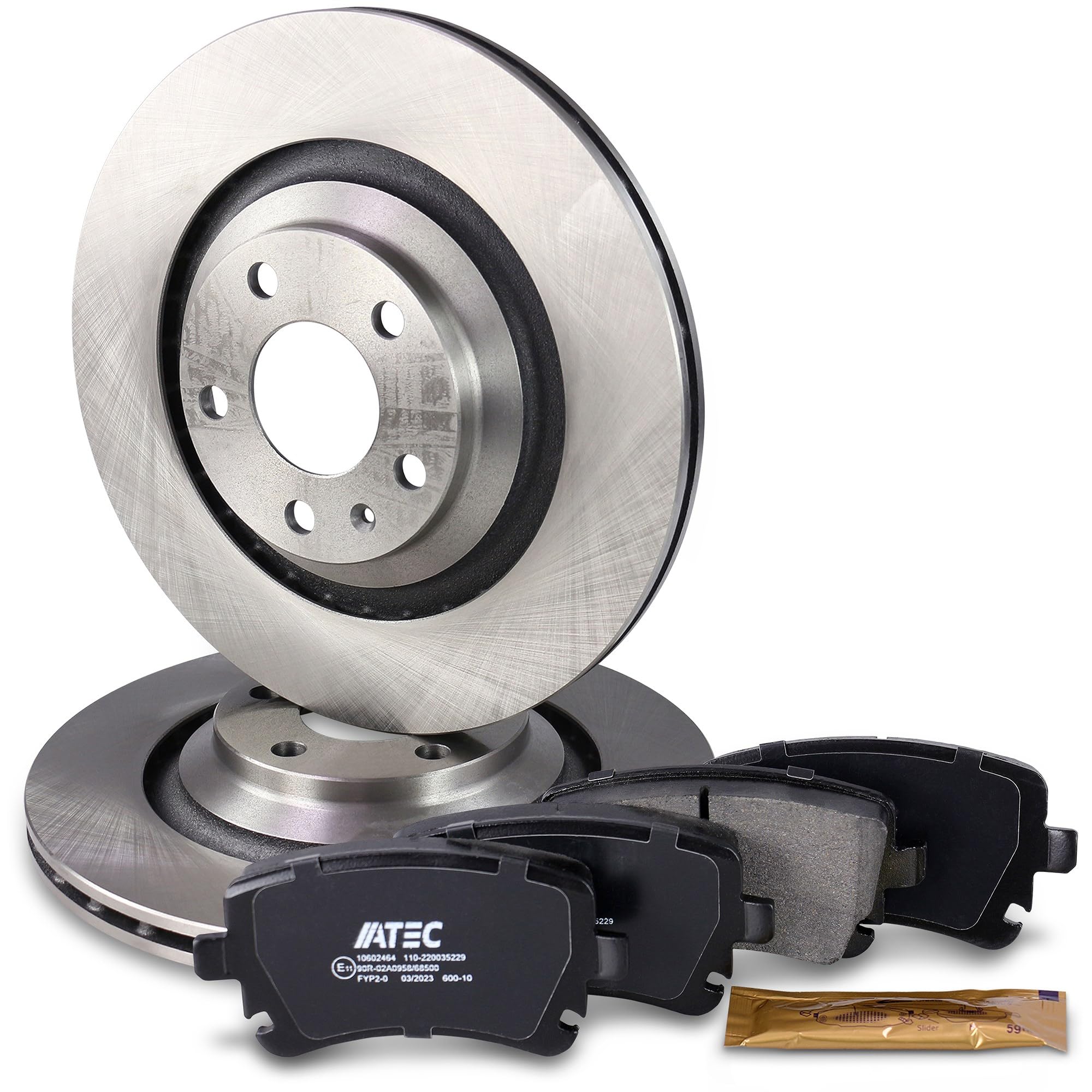 BESTPRICE Juego de frenos eje trasero incl. discos de freno Ø 330 mm ventilados + pastillas de freno traseras, compatible con AUDI A6 C6 (4F2), A6 C6 Avant (4F5)