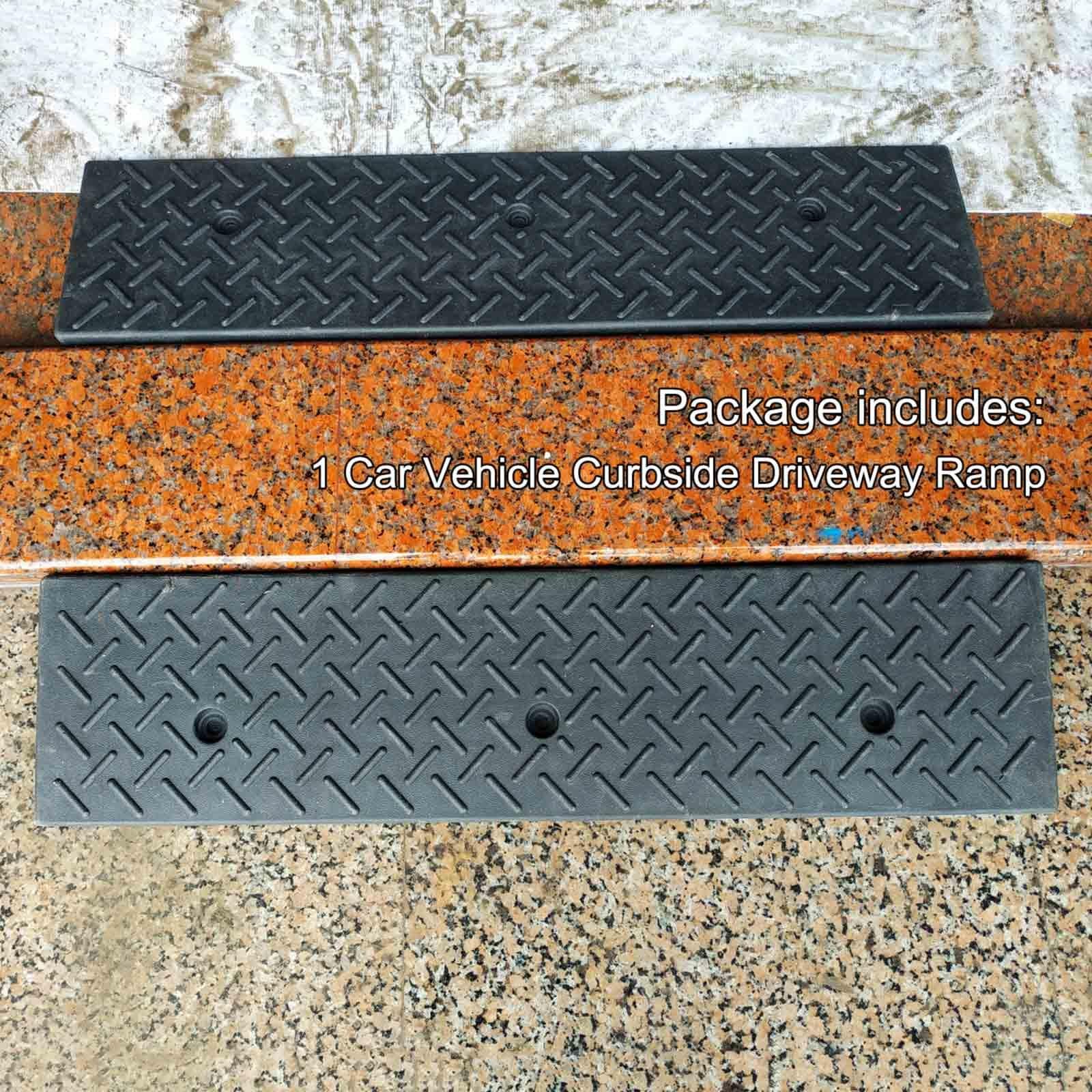 YAEGER Rampa de Umbral de Goma Rampa de Acceso para VehíCulos Antideslizante Rampa de TransicióN PortáTil para Coches, Sillas de Ruedas, Bicicletas, Motocicletas(4cm)