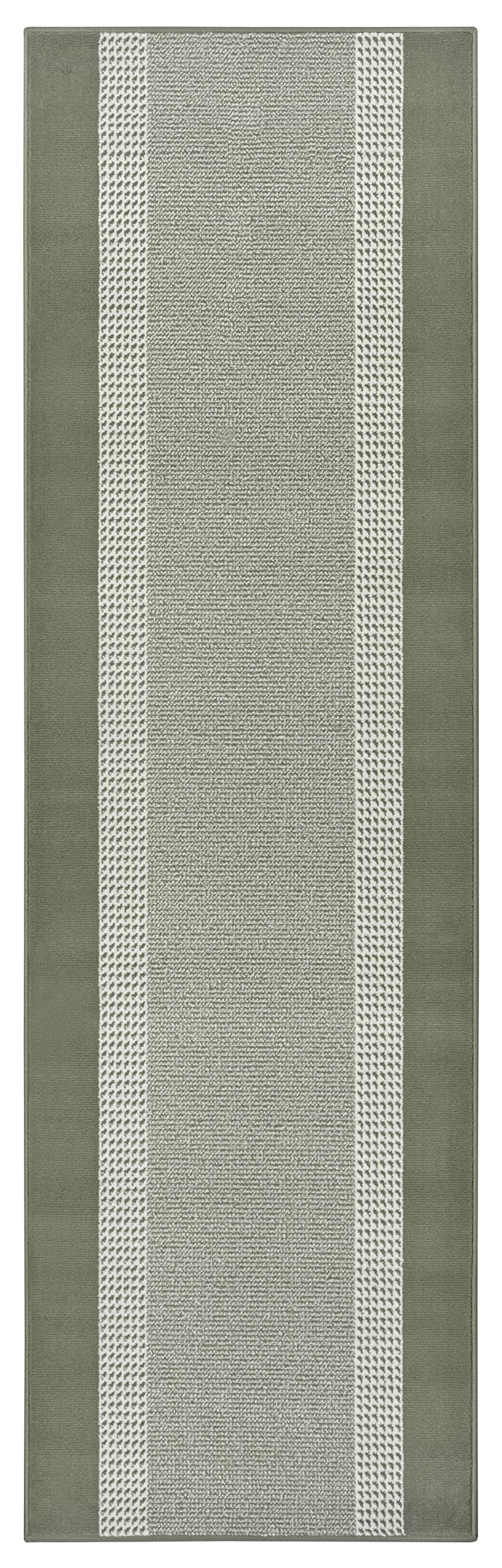 HANSE Home Tapis de Couloir 80 x 300 cm - Tapis Doux à Poils Courts - Design Moderne - pour Couloir, Chambre à Coucher, Chambre d'enfant, Salle de Bains, Salon, Cuisine - Vert