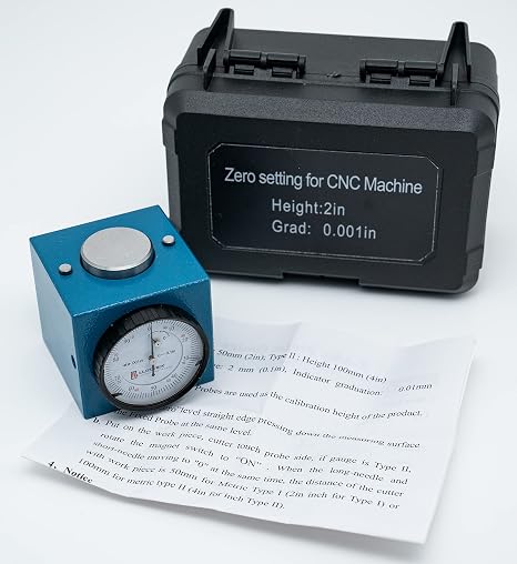 Z Axis Zero Setting 0-0.1'' by 0.001'', 2 Zero CNC Instrument Setter