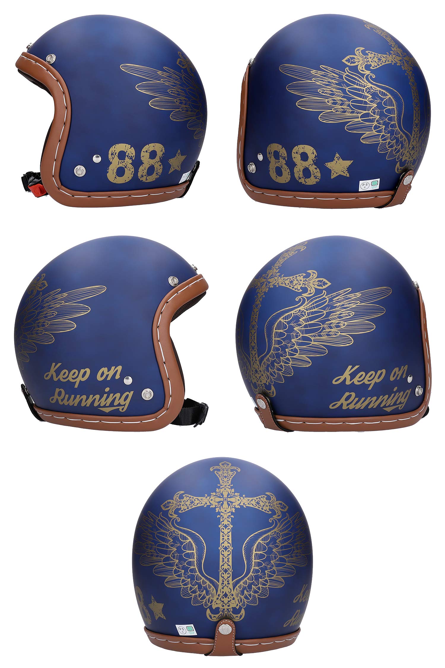 Amazon | NEO VINTAGE AMERICAN VINTAGE ジェットヘルメット SG規格品