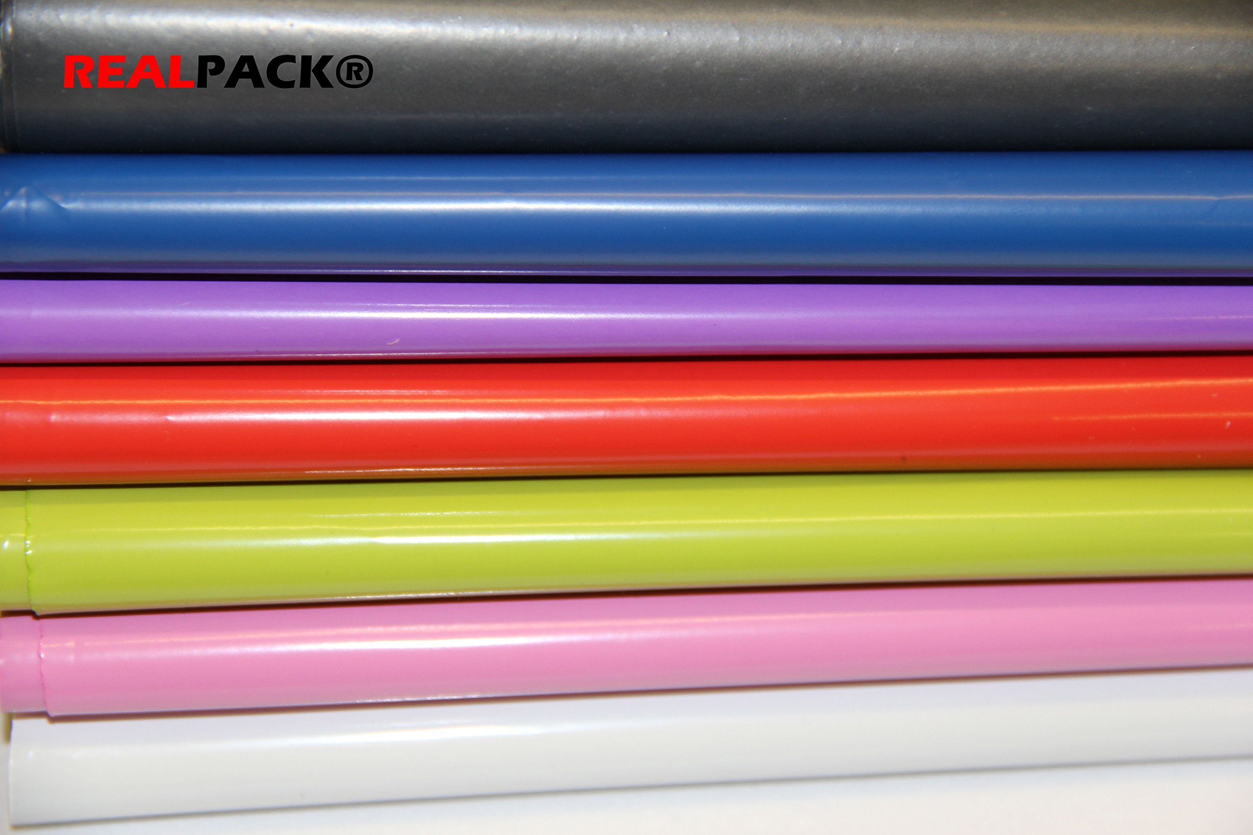Lot de 100 enveloppes en plastique Rose 48 x 736 mm + 40 mm de lèvre pour DVD
