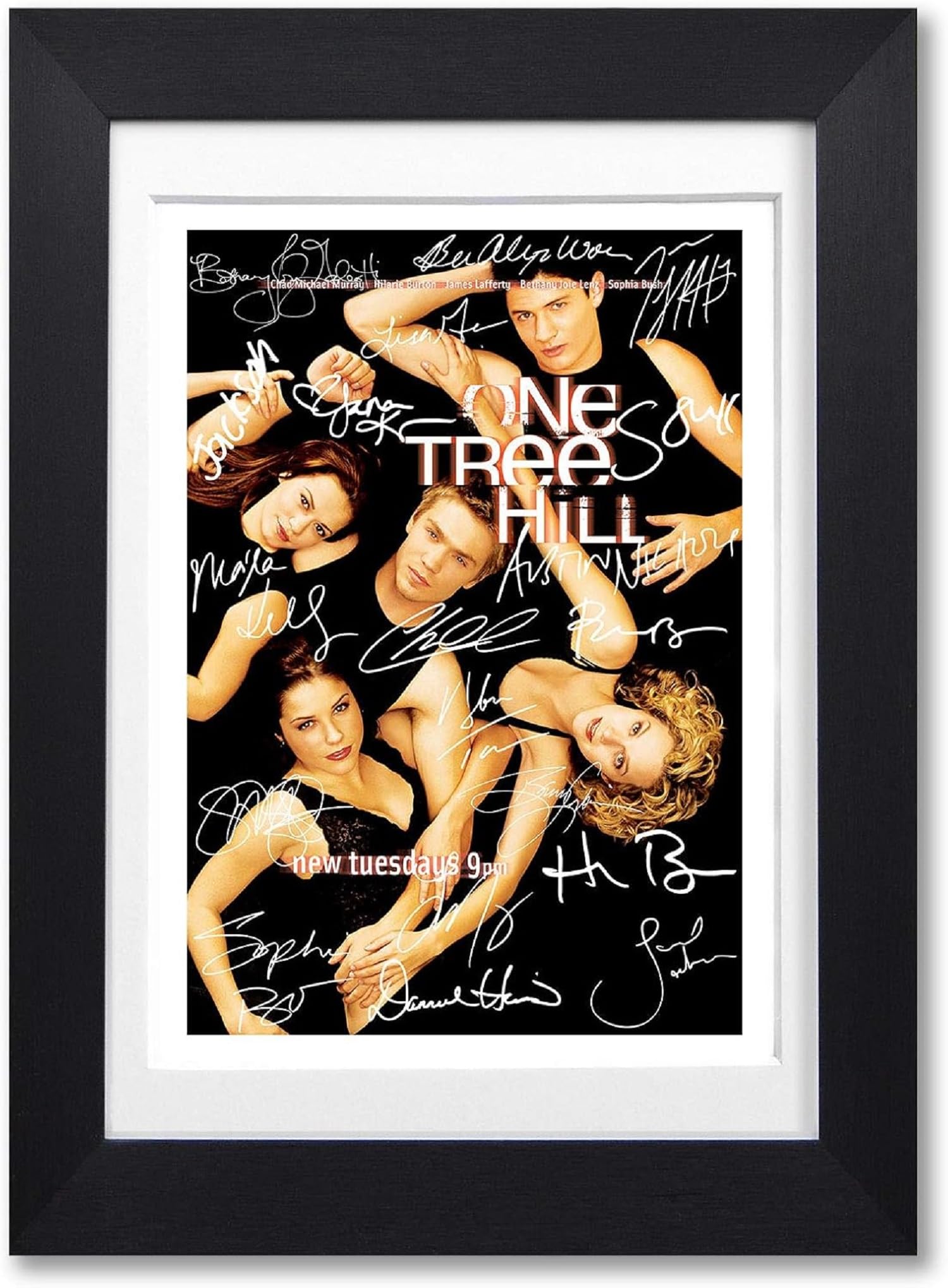 Memorabilia A4 Poster Only One Tree Hill Cast Signed Autograph Signature Autographed A4 Poster Photo Print Photograph Artwork Wall Art Picture Tv Show Series Season Dvd Boxset Gift (A4 Poster Only)