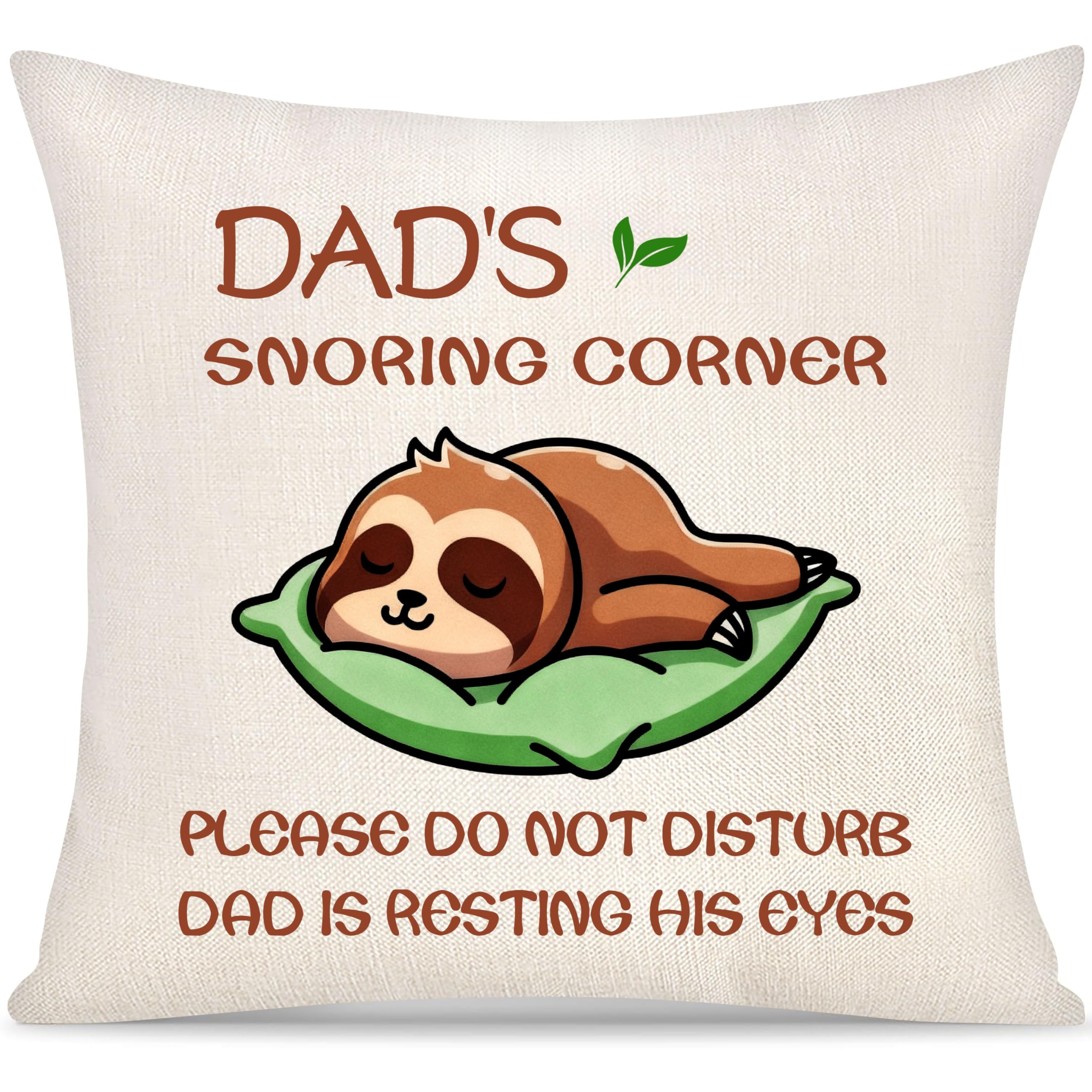 Yoskiasd Dad Cushion Cover Creative Gifts from Daughter Son Father Birthday Present Christmas (dad)