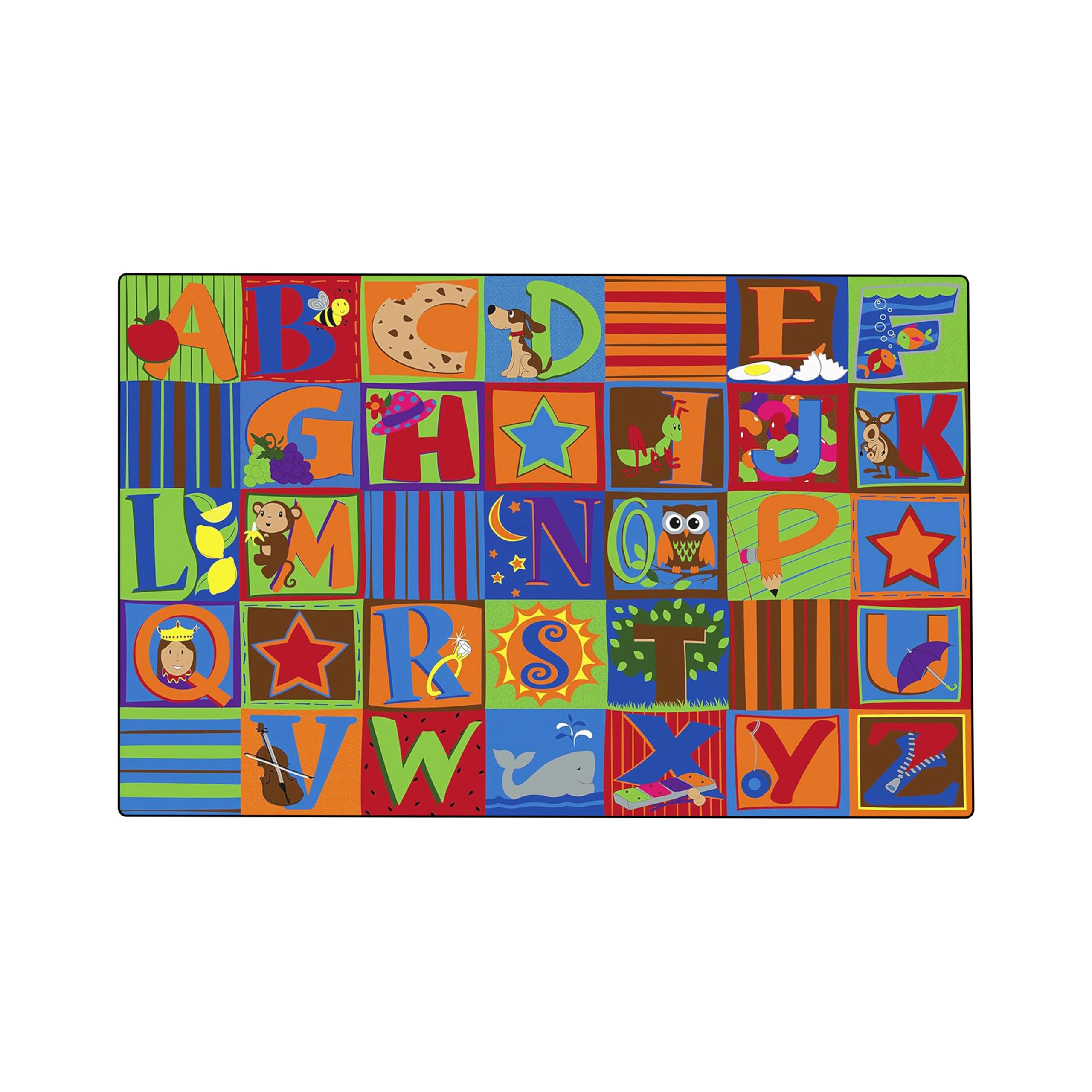 Amazon.com: KidCarpet.com Letter Seating Educational Rug, 4' x 6 ...