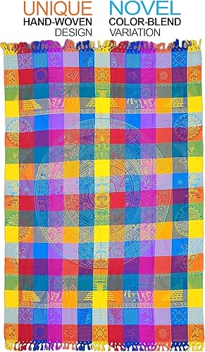 Miniatura 6 de Alondra's Imports (TM) (84 x 59 pulgadas) elegante tejido a mano, auténtico mantel artesenal mexicano (fiesta, cumpleaños, noche de tacos,