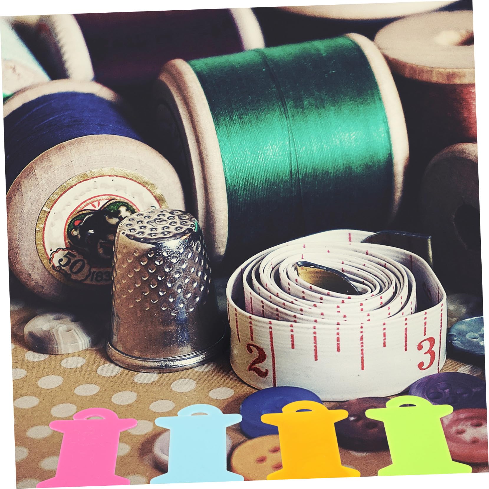 Gadpiparty 5 Sätze Wickelplatte Werkzeug Kreisförmig Planke Wicklung Wolle Groß Mittel Strickmaschinen Wickelbrett Farbenfrohes Stricken Garnwickelmaschine Diy Garnspule Plastik 100 Stück * 5