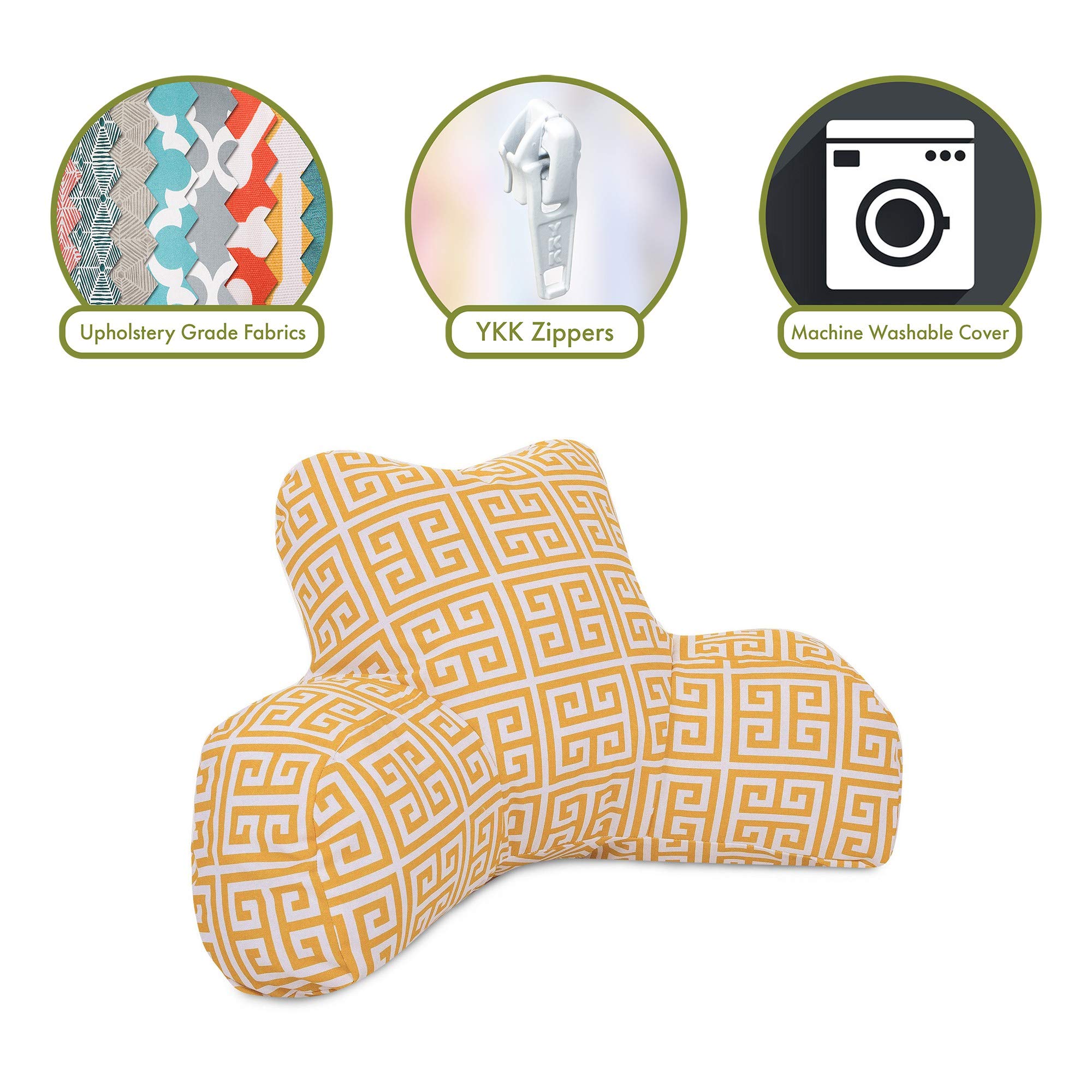 Majestic Home Goods Towers Reading Pillow, Citrus