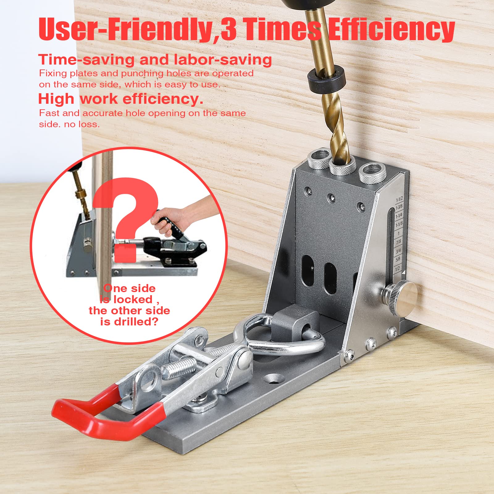 Screw Using Jig Snapklik.com : Pocket Hole Jig Kit, Professional And Upgraded All-Metal ...