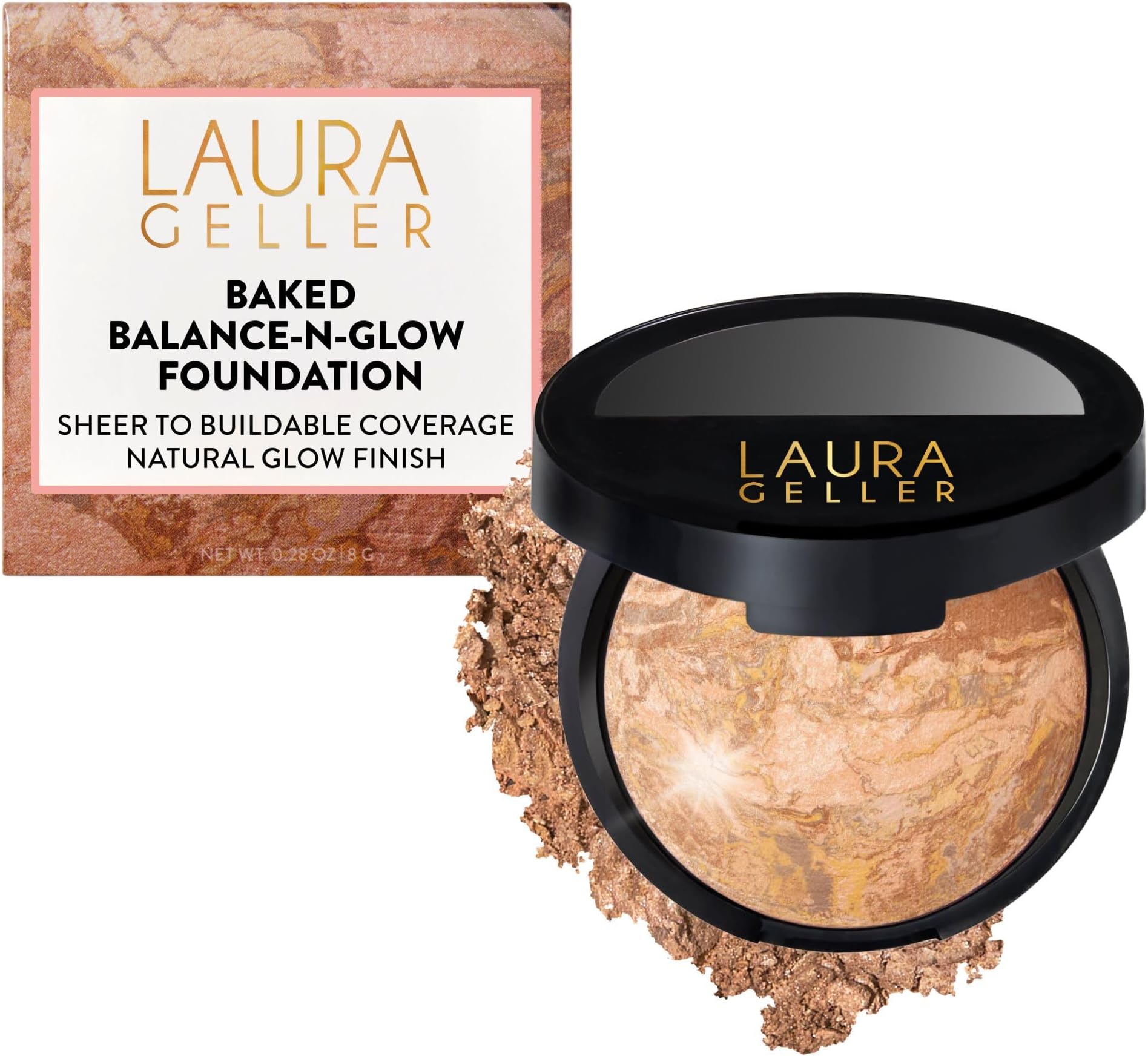 - Baked Balance-N-Glow Illuminating Foundation - Medium - Buildable Sheer to Light Coverage - Satin Finish