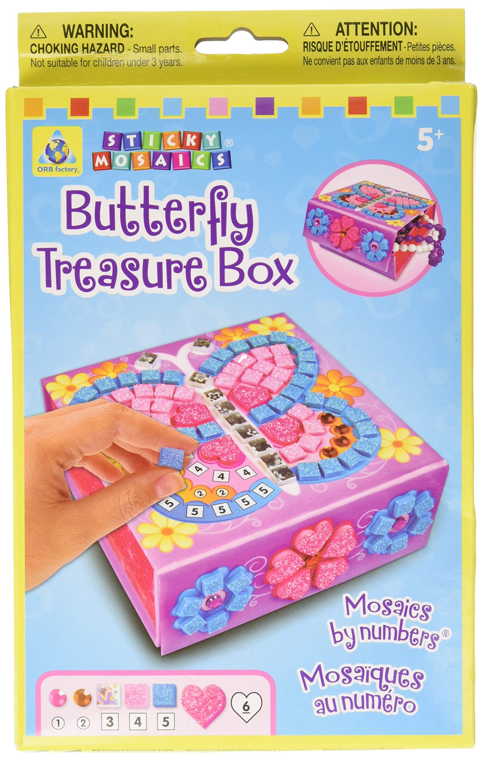 The Orb Factory 620060 - Sticky Mosaics Schmetterlingsschatzkästlein