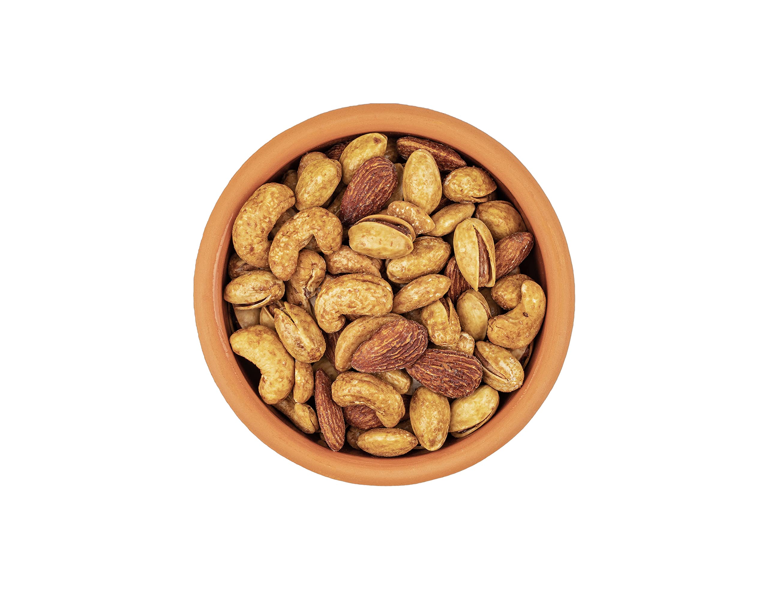 Sunnah Shop® Nussmischung Geröstet und Pikant - Geröstete Cashewkerne Mandeln und Pistazien - nüsse gesalzen mit Chili Aroma - Vegan Protein (5kg)