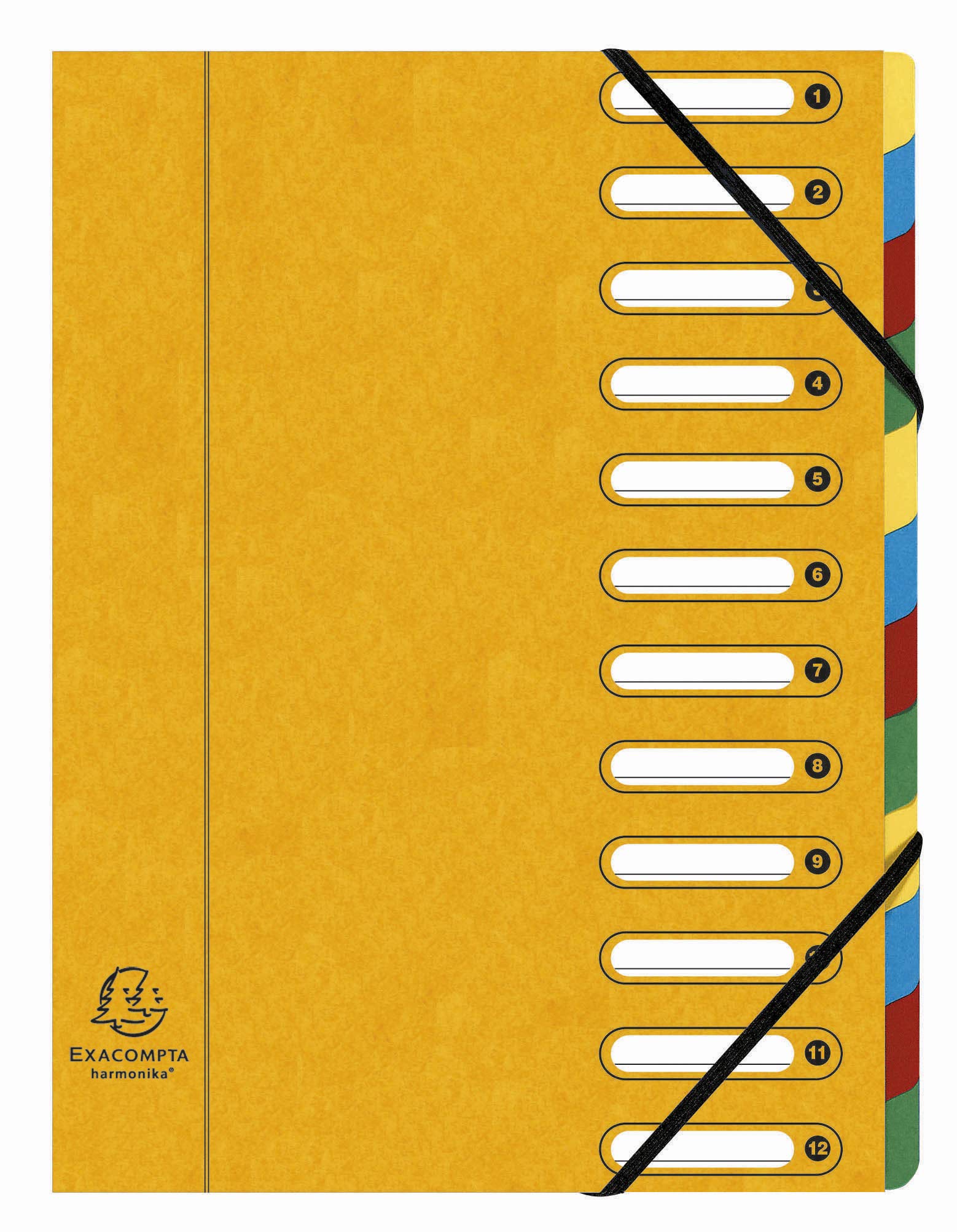 Exacompta 5312E Classificatori a Soffietto, Interno, 24x32 cm, Multicolore