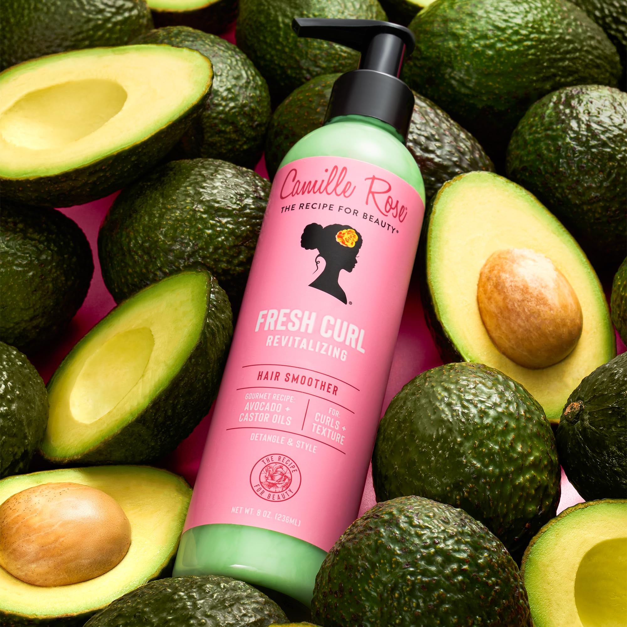 Camille Rose Fresh Curl Revitalizing Hair Smoother, 8 fl oz