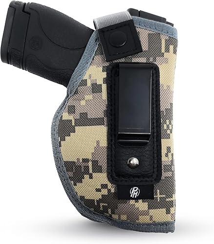 IWB Gun Holster by PH - Concealed Carry Soft Material - Soft Interior - Fits M&P Shield 9mm.40.45 AutoGlock 27 29 30 33 42 43  Ruger LC9, LC380 -