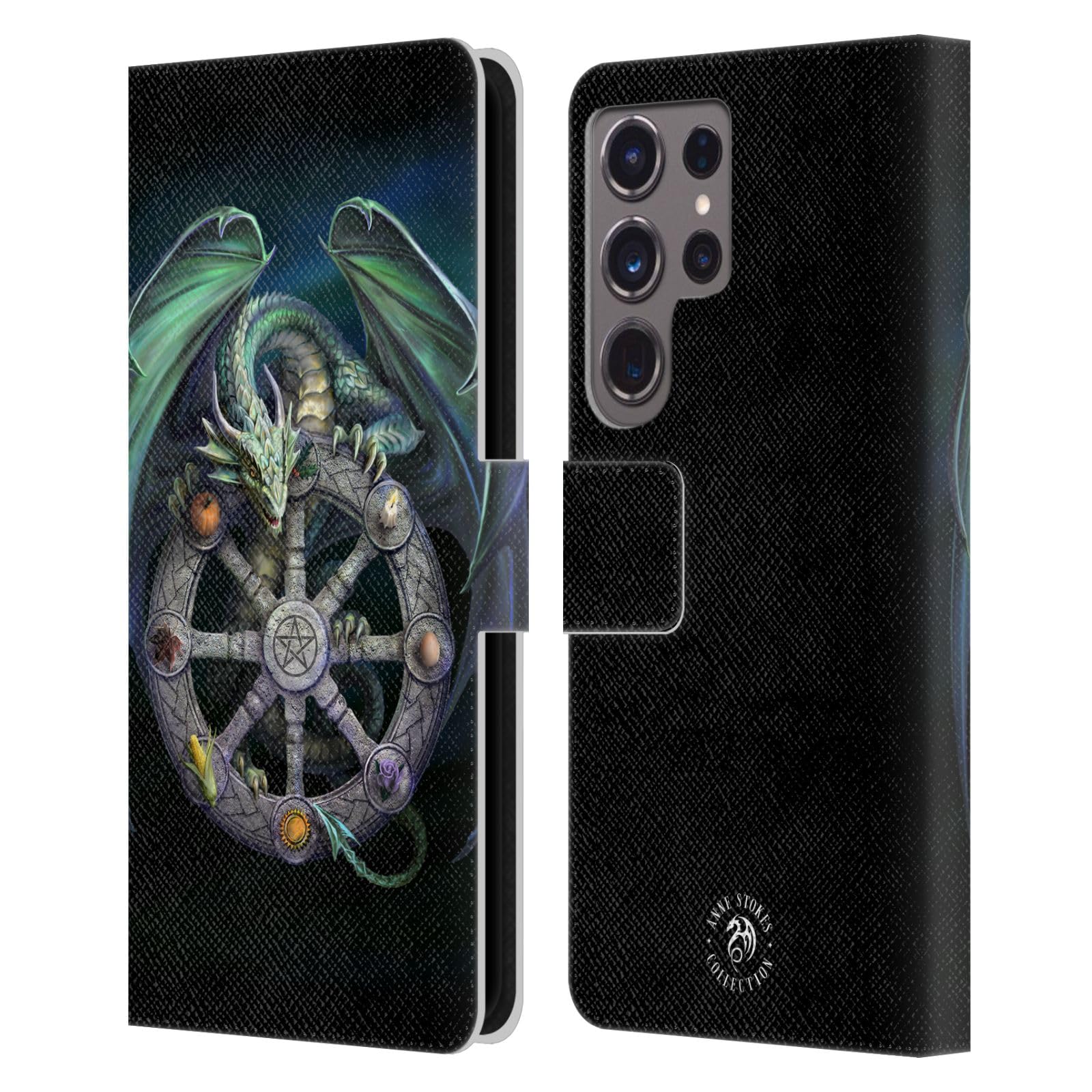 Funda tipo libro Samsung S24 Ultra de cuero con tarjetero integrado 7