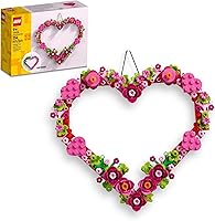 LEGO Heart Ornament 40638 Building Kit - Customizable Arts & Crafts Toy for Kids 9+, Valentine's Day Wall Decor Gift